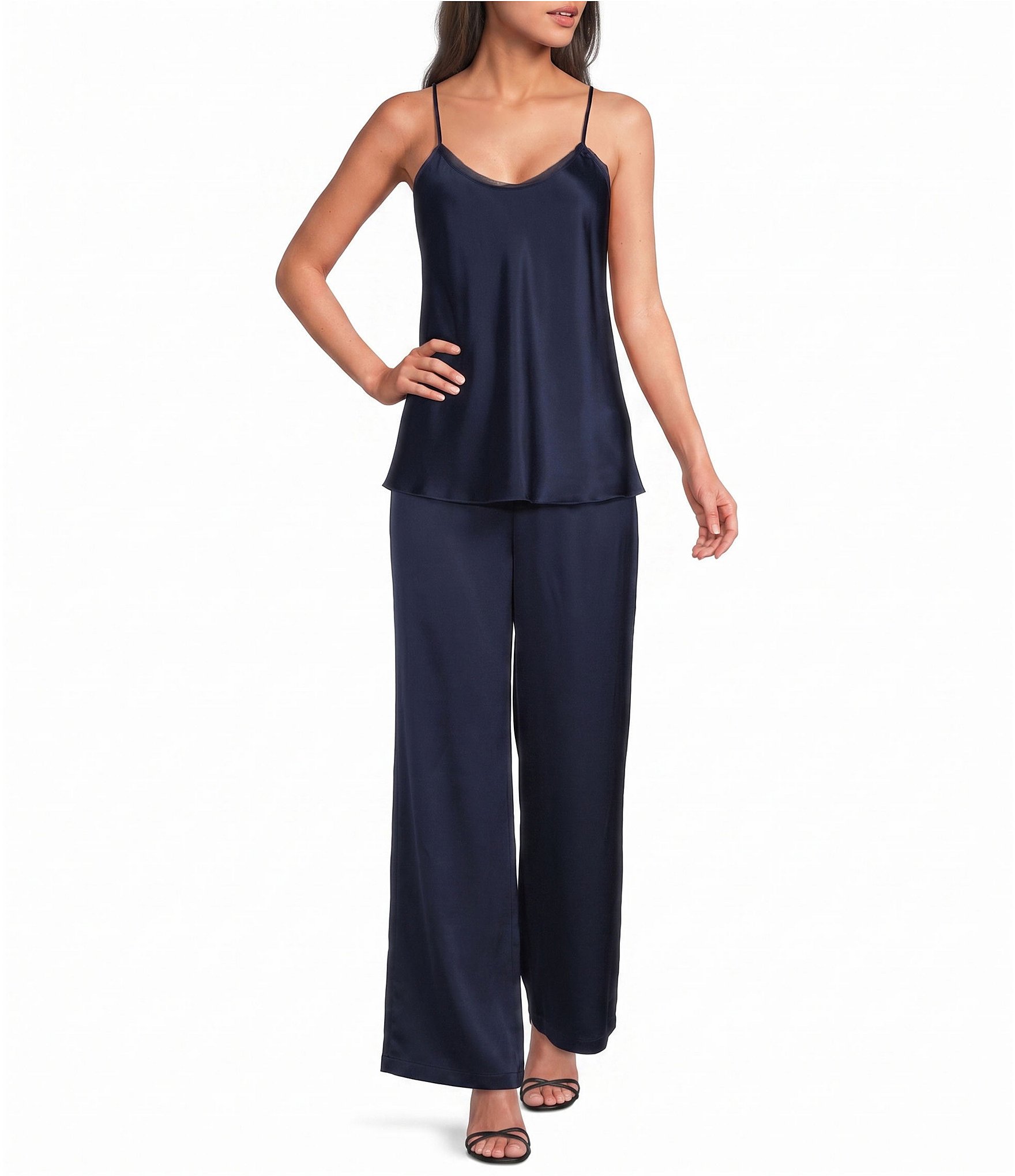 JOHNNY WAS Silk Essentials Wide Leg Pull-On Pants