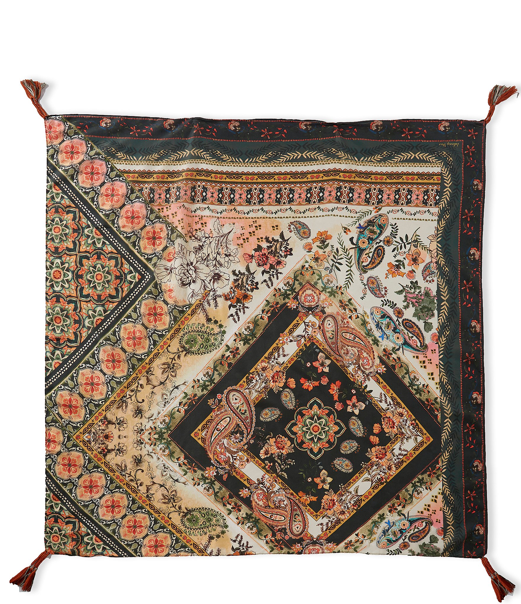 JOHNNY WAS Solana Silk Square Scarf