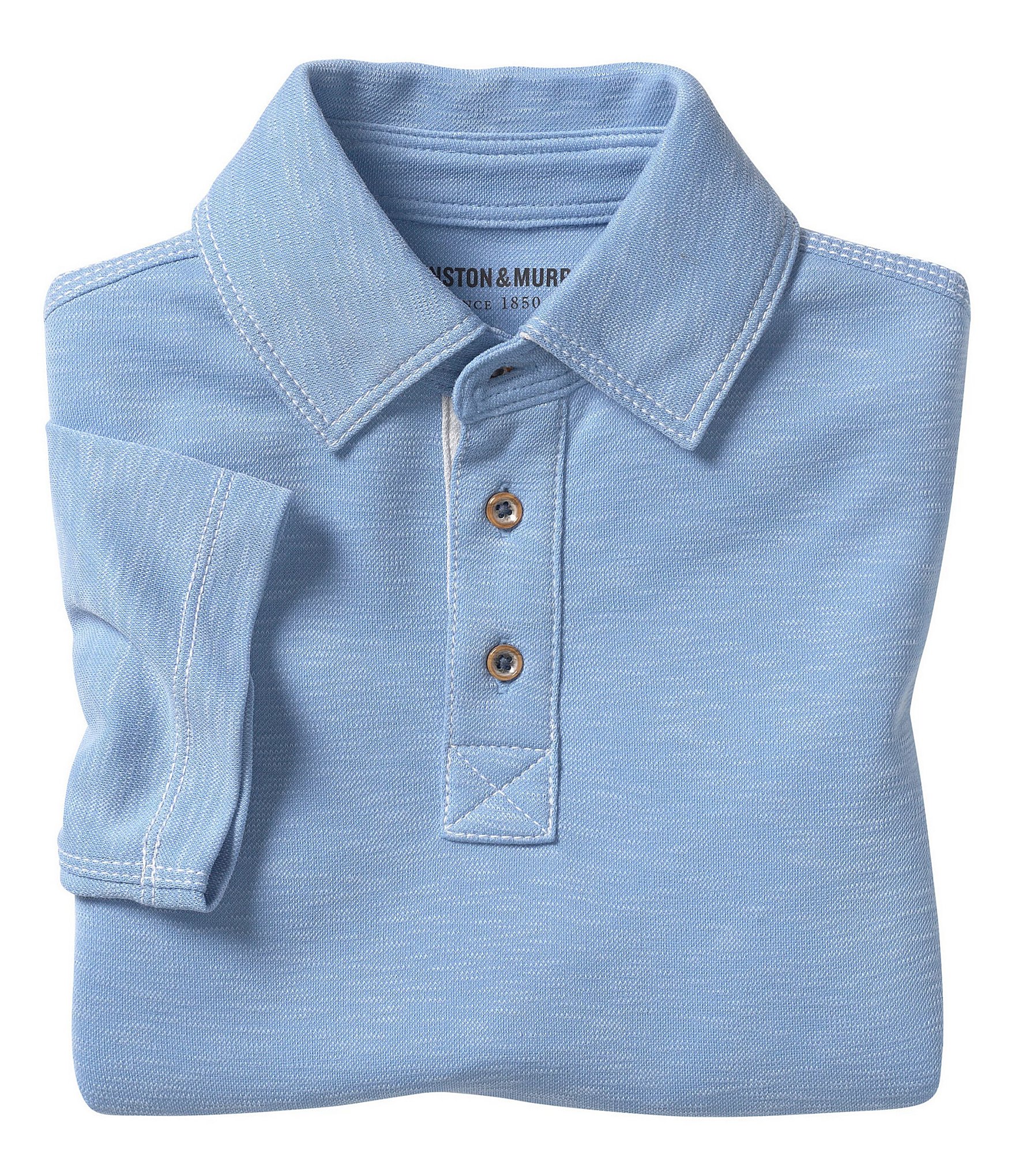 Johnston & Murphy Big Boys 8-20 Short Sleeve Slub Polo Shirt