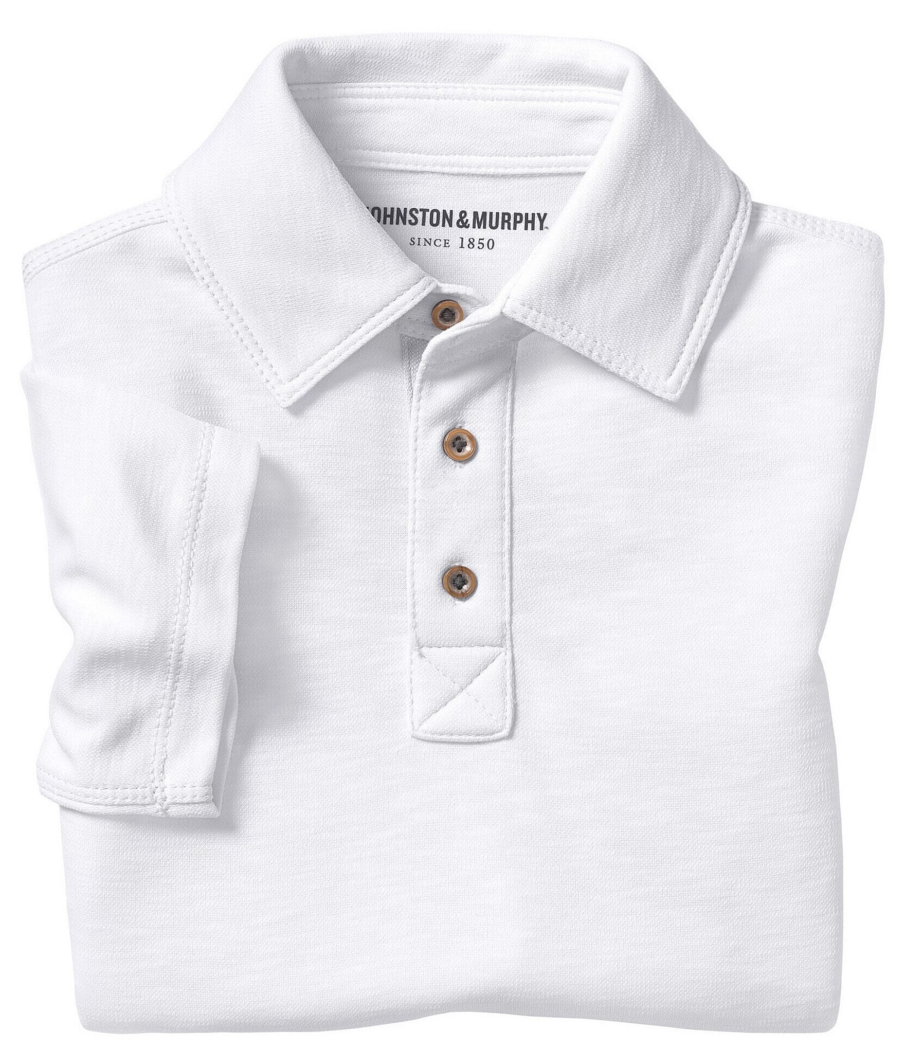 Johnston & Murphy Big Boys 8-20 Short Sleeve Slub Polo Shirt