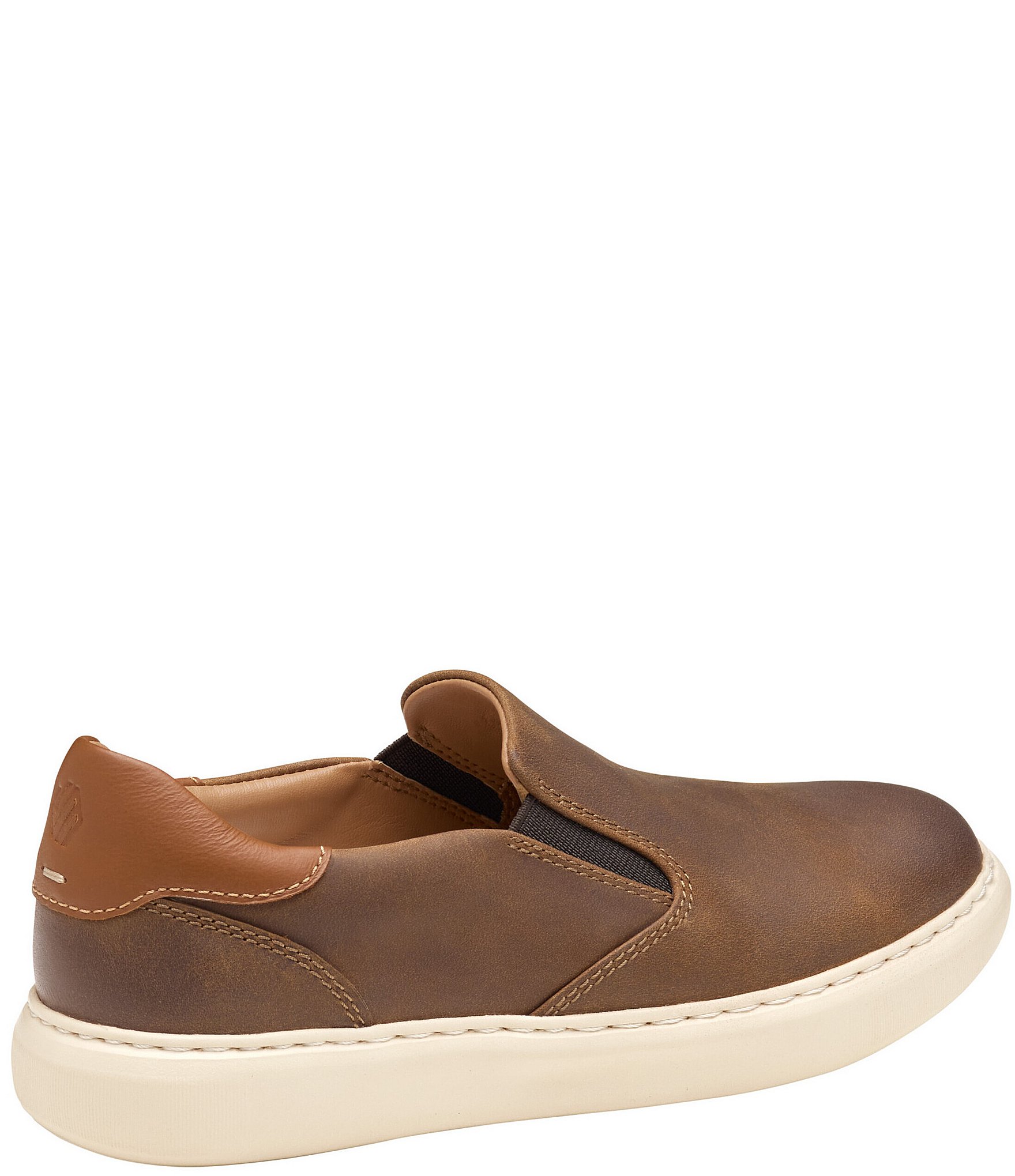 Johnston & Murphy Boys' Anders Leather Slip On Sneakers (Youth)