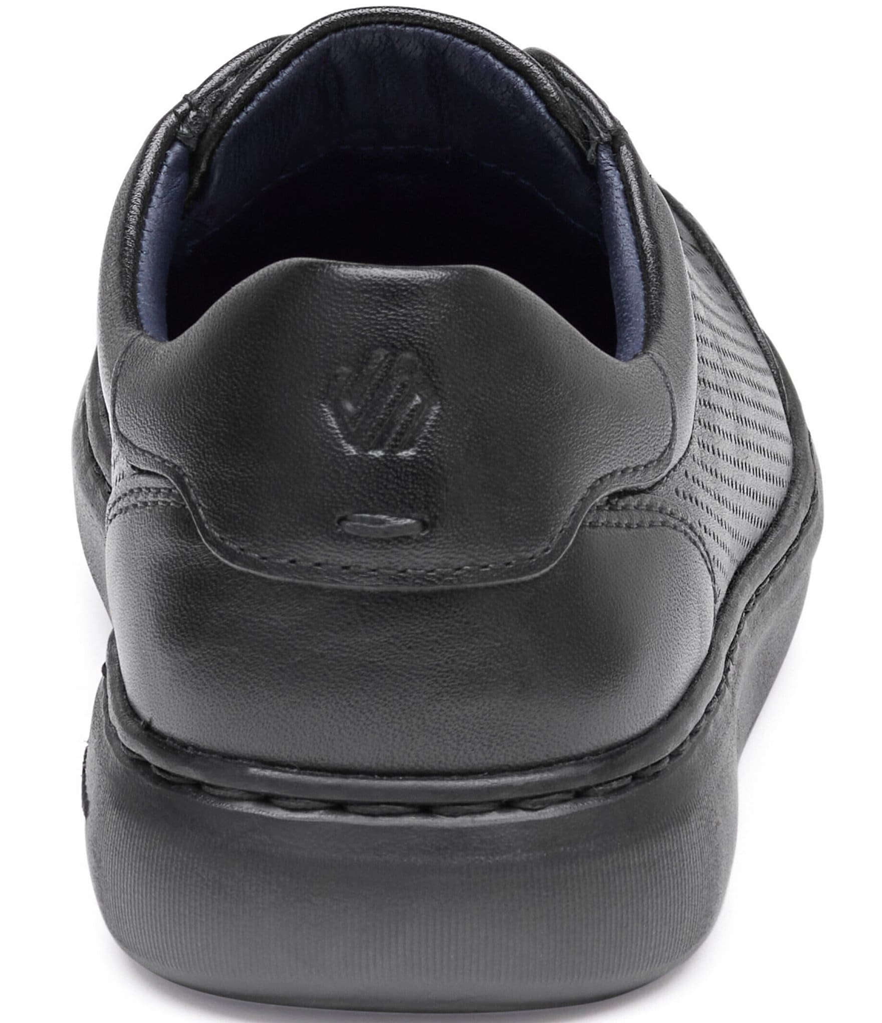 Johnston & Murphy Boys' Anders Leather Stretch Lace Sneakers (Youth)