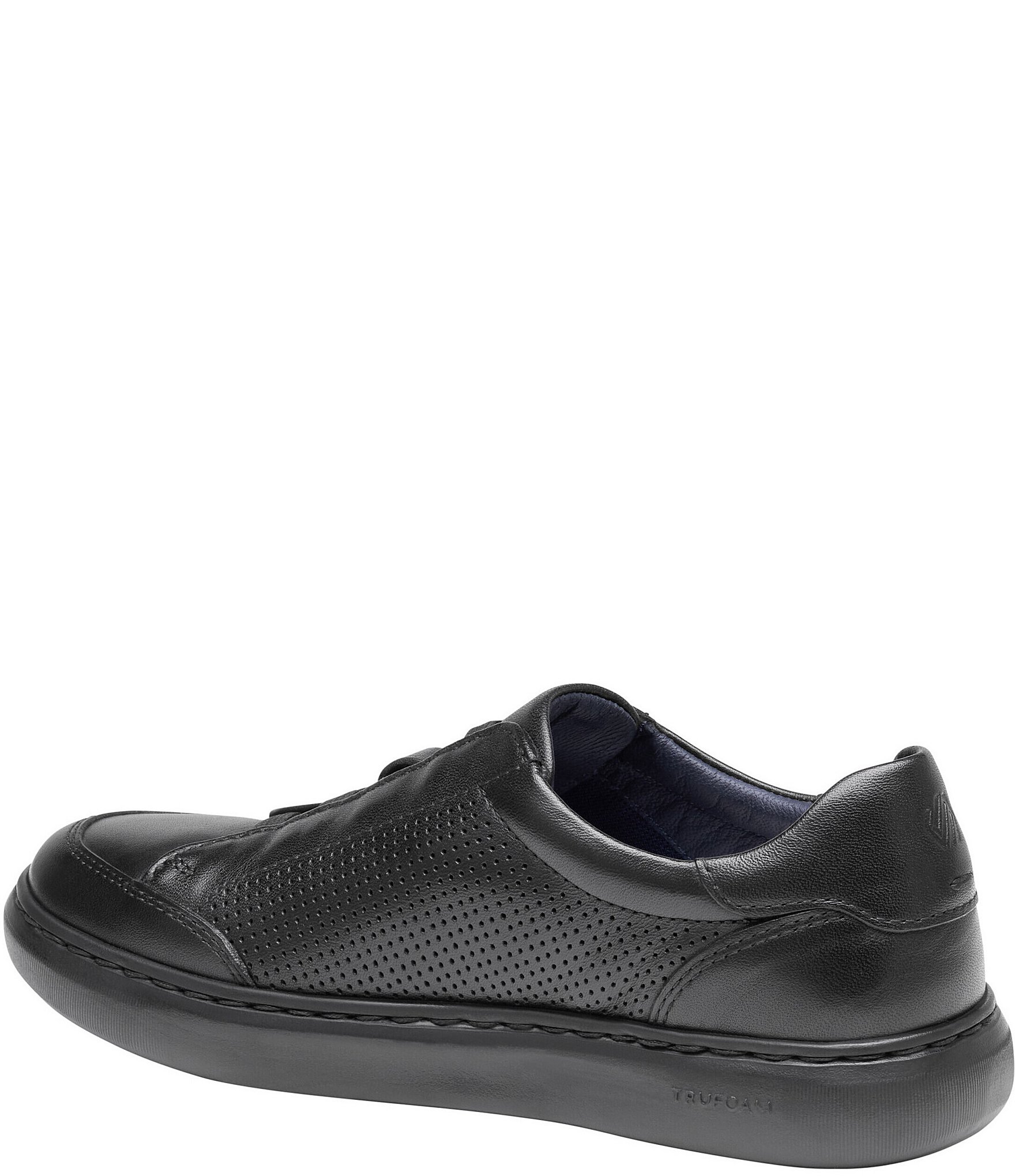 Johnston & Murphy Boys' Anders Leather Stretch Lace Sneakers (Youth)