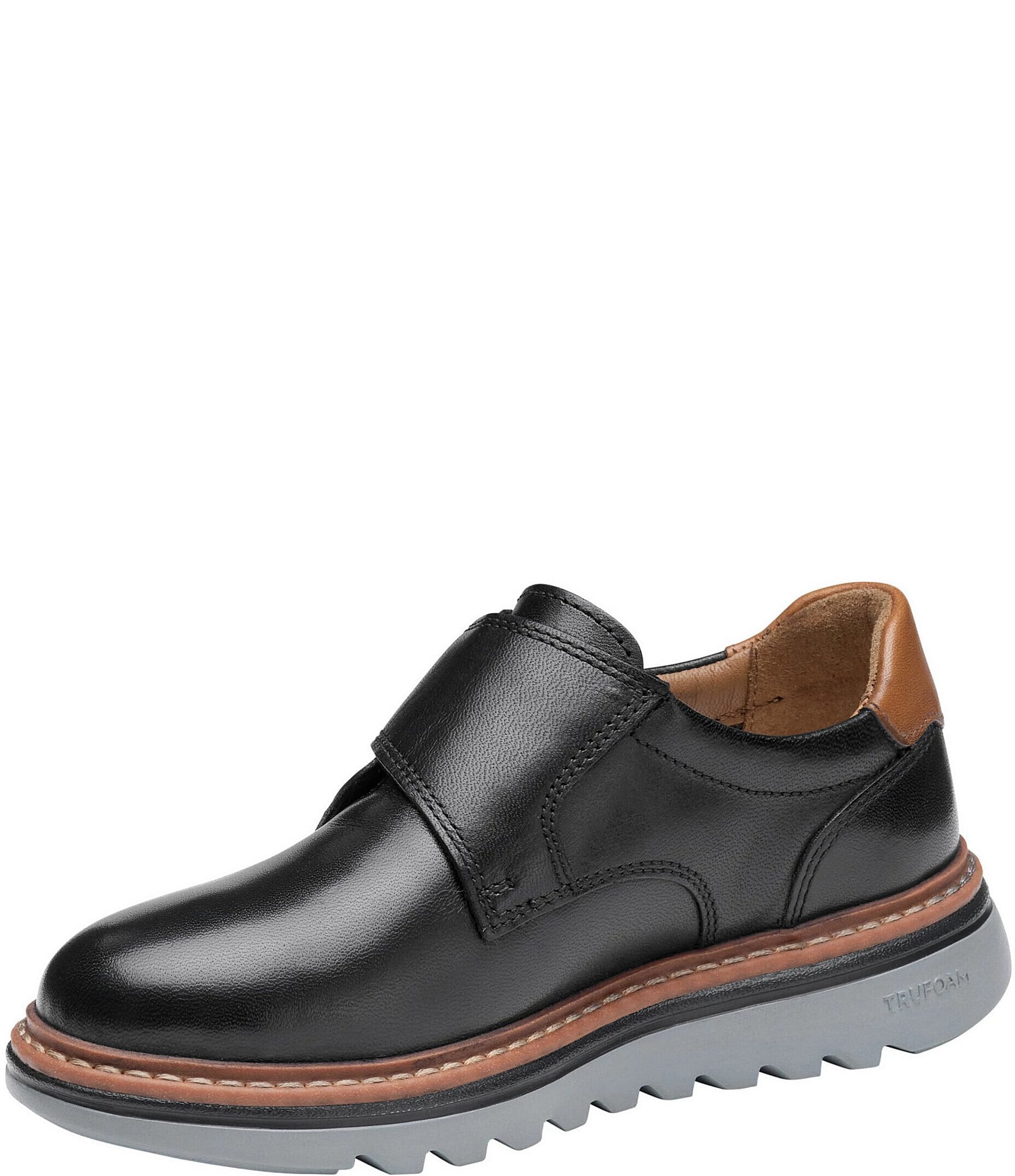 Johnston & Murphy Boys' Braxton Plain-Toe Alternative Closure Oxfords (Infant)