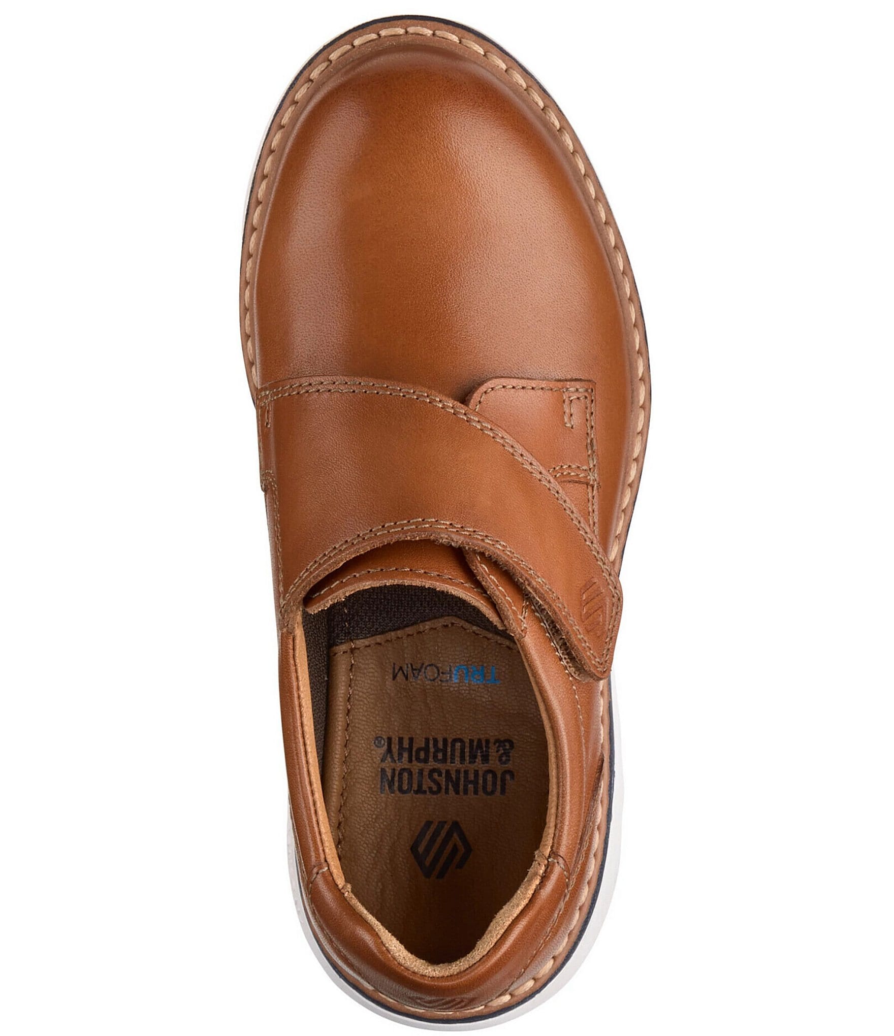 Johnston & Murphy Boys' Braxton Plain-Toe Alternative Closure Oxfords (Toddler)