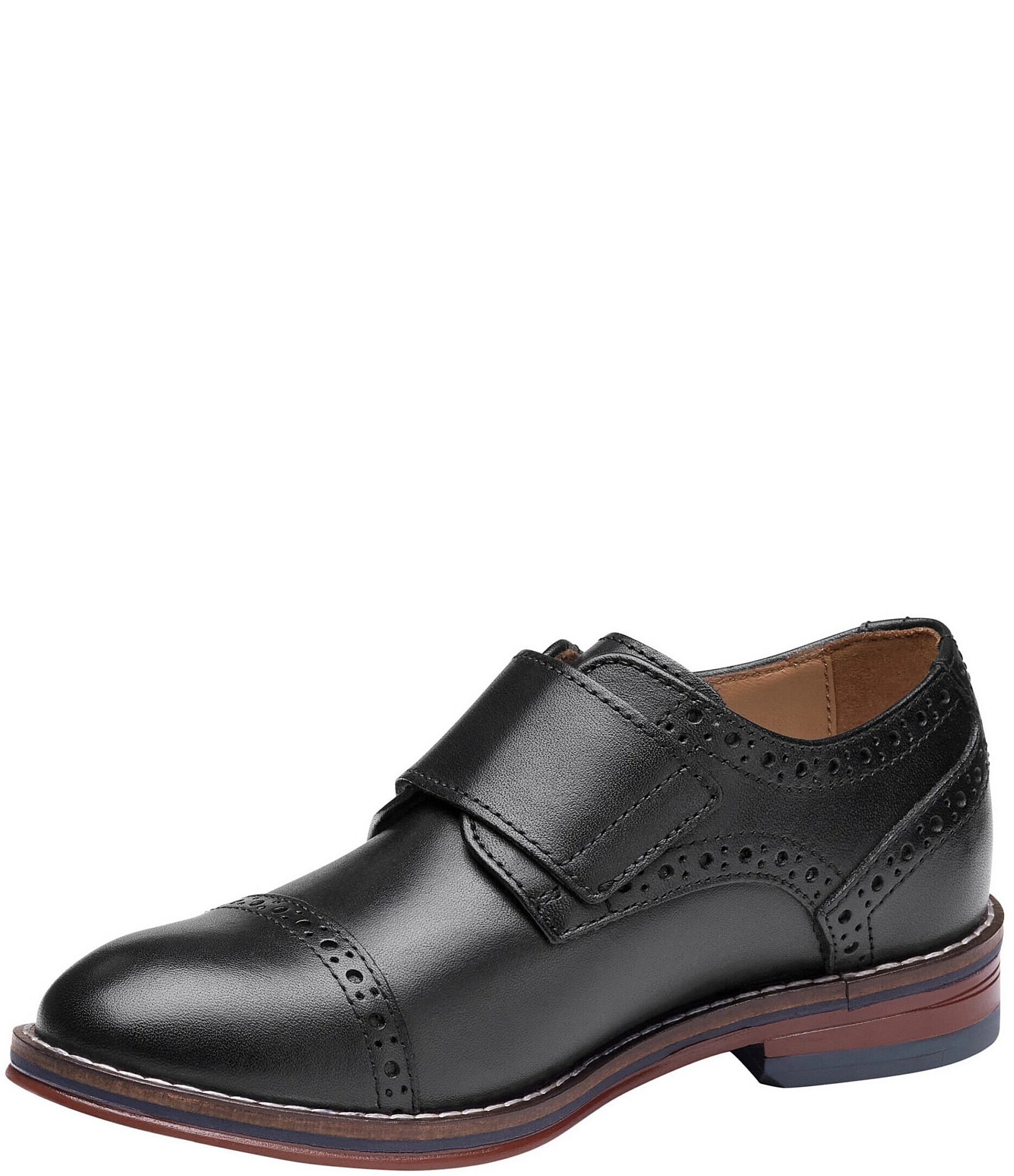 Johnston & Murphy Boys' Conard Monk Cap Toe Oxfords (Toddler)