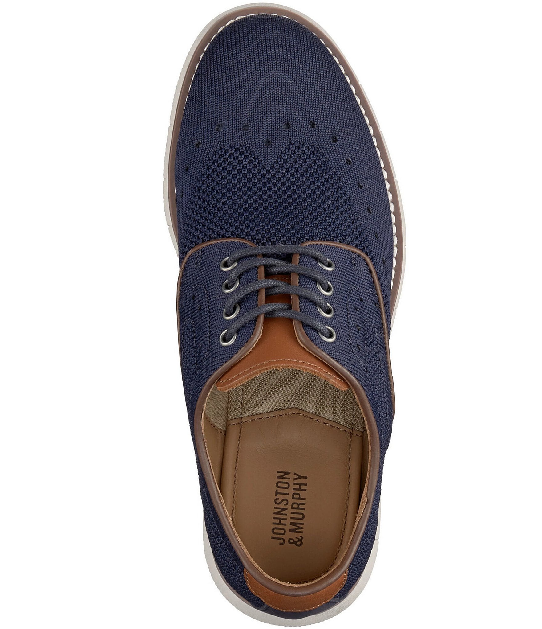 Johnston & Murphy Boys' Holden Knit Wingtip Oxfords (Youth)