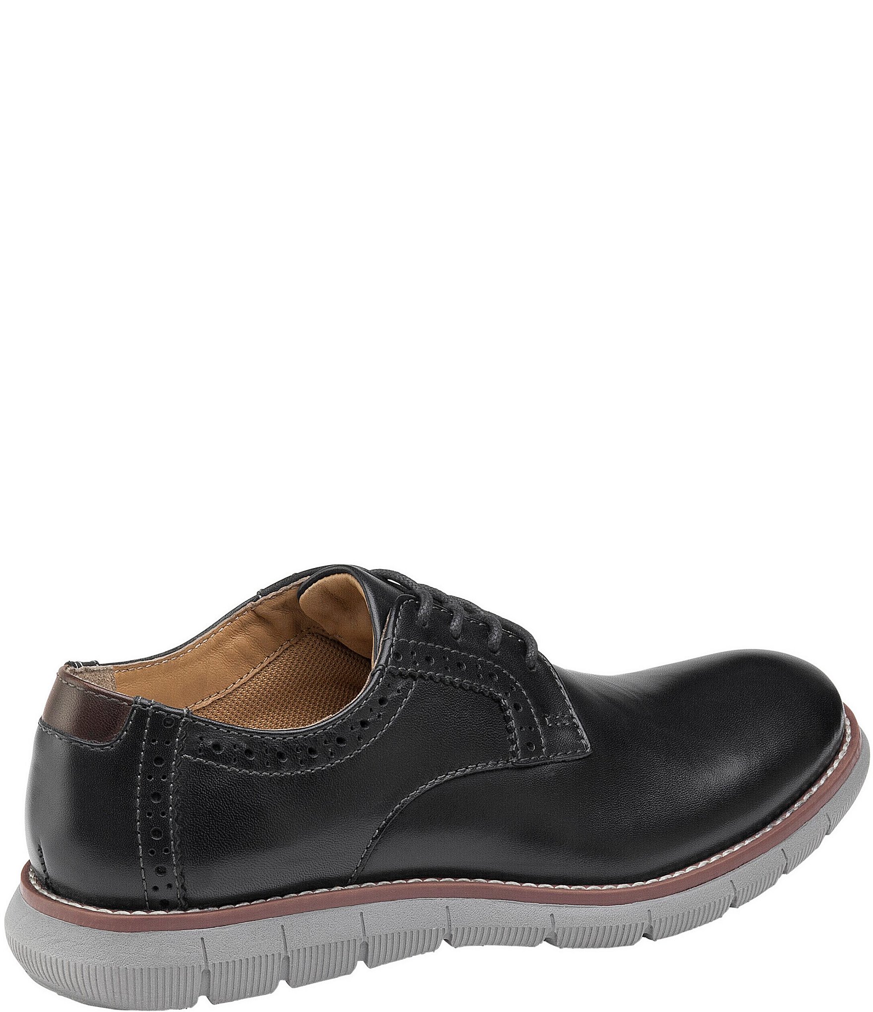 Johnston & Murphy Boys' Holden Leather Plain Toe Oxfords (Youth)