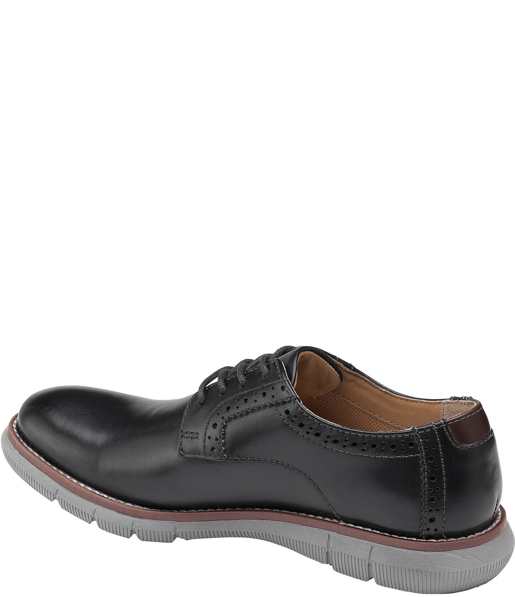 Johnston & Murphy Boys' Holden Leather Plain Toe Oxfords (Youth)