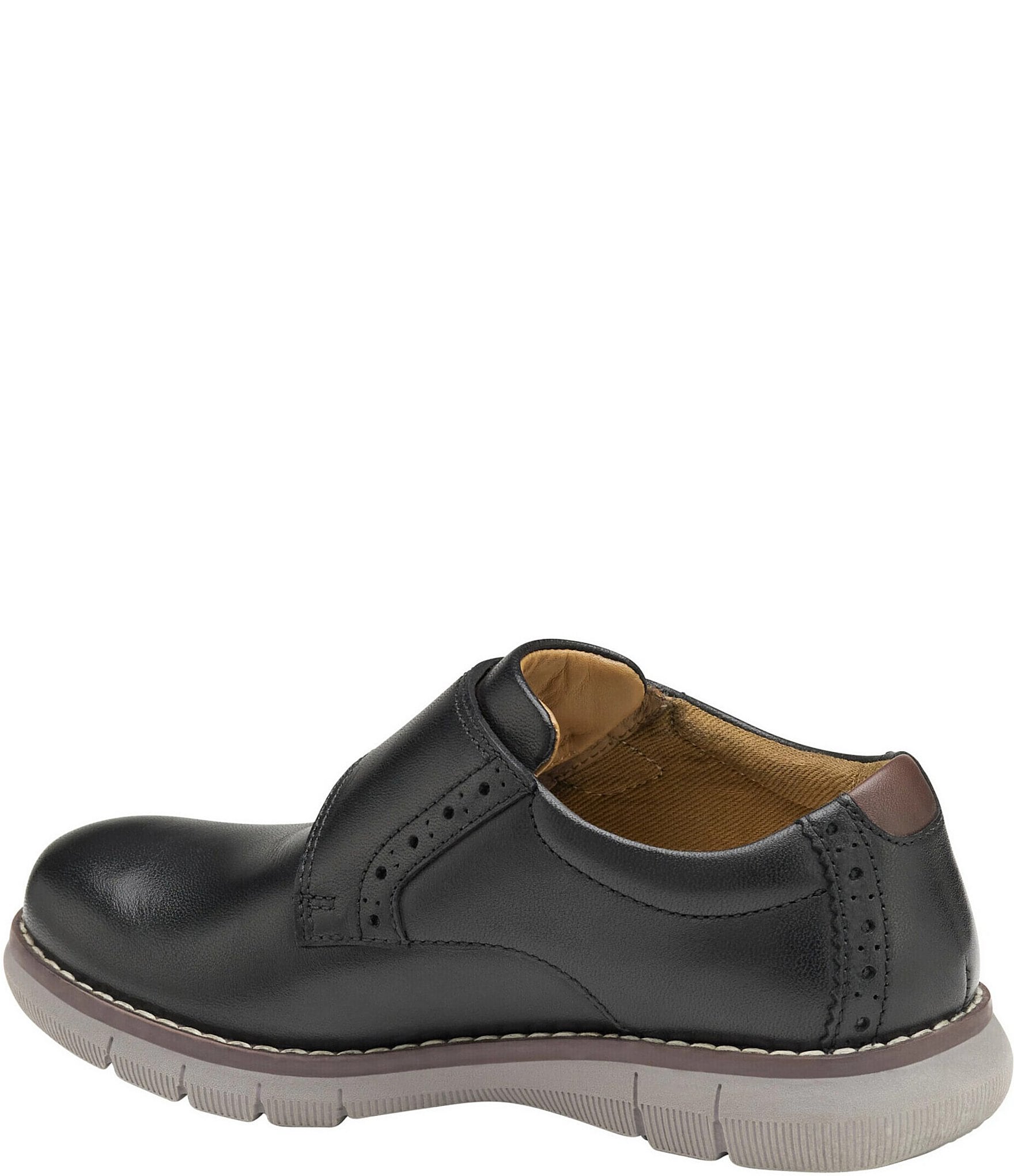 Johnston & Murphy Boys' Holden Plain Toe Leather Shoes (Toddler)