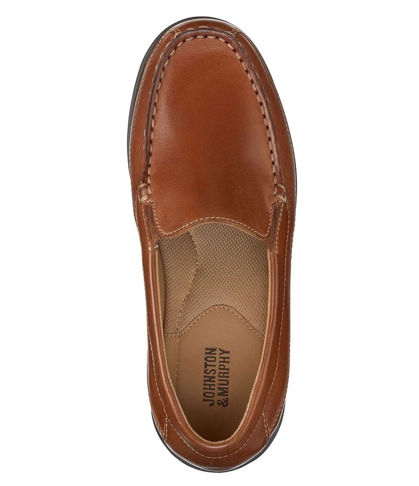 Johnston & Murphy Boys' Locklin Leather Venetian Loafers (Youth)