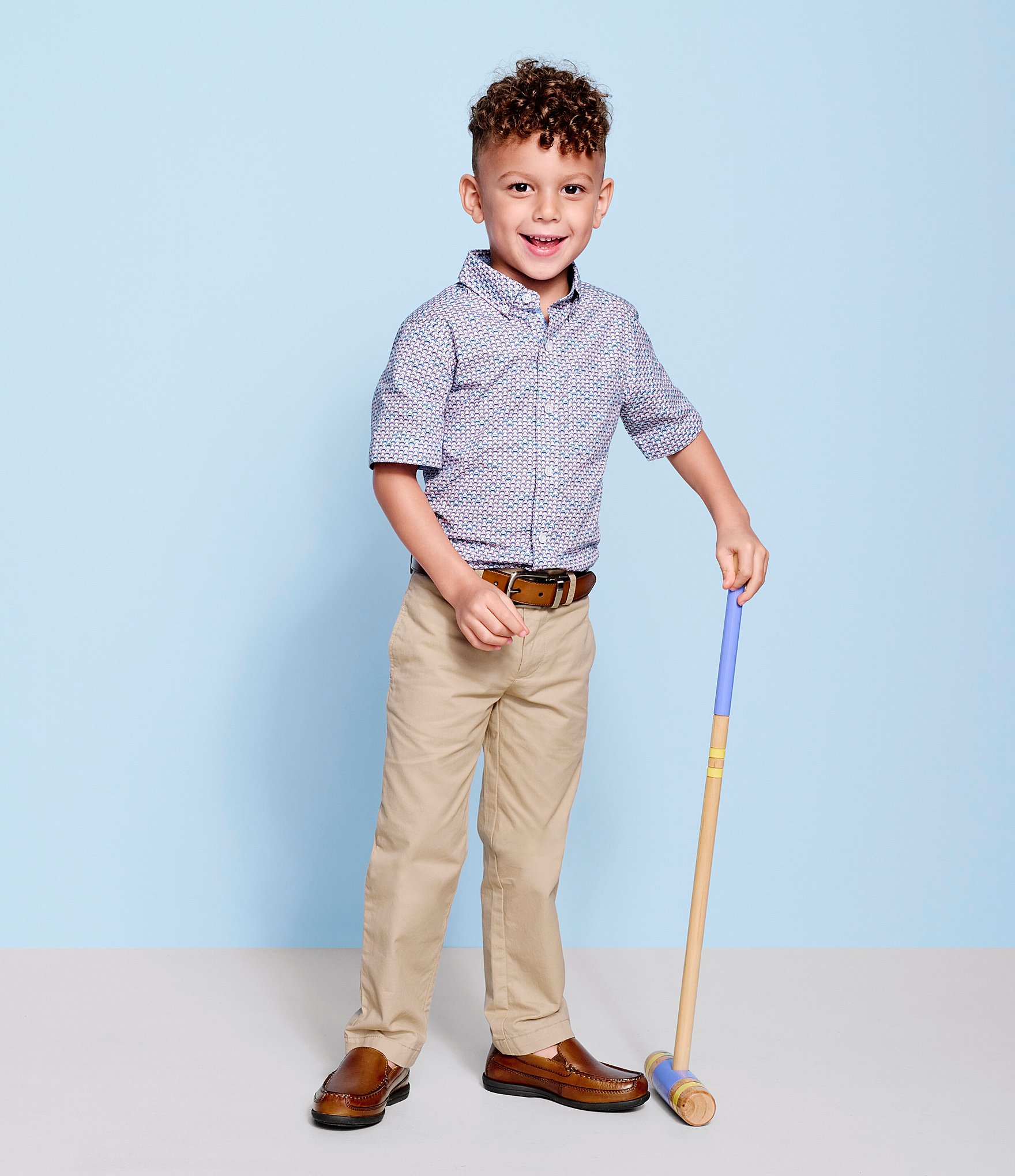 Johnston & Murphy Boys' Locklin Leather Venetian Loafers (Youth)