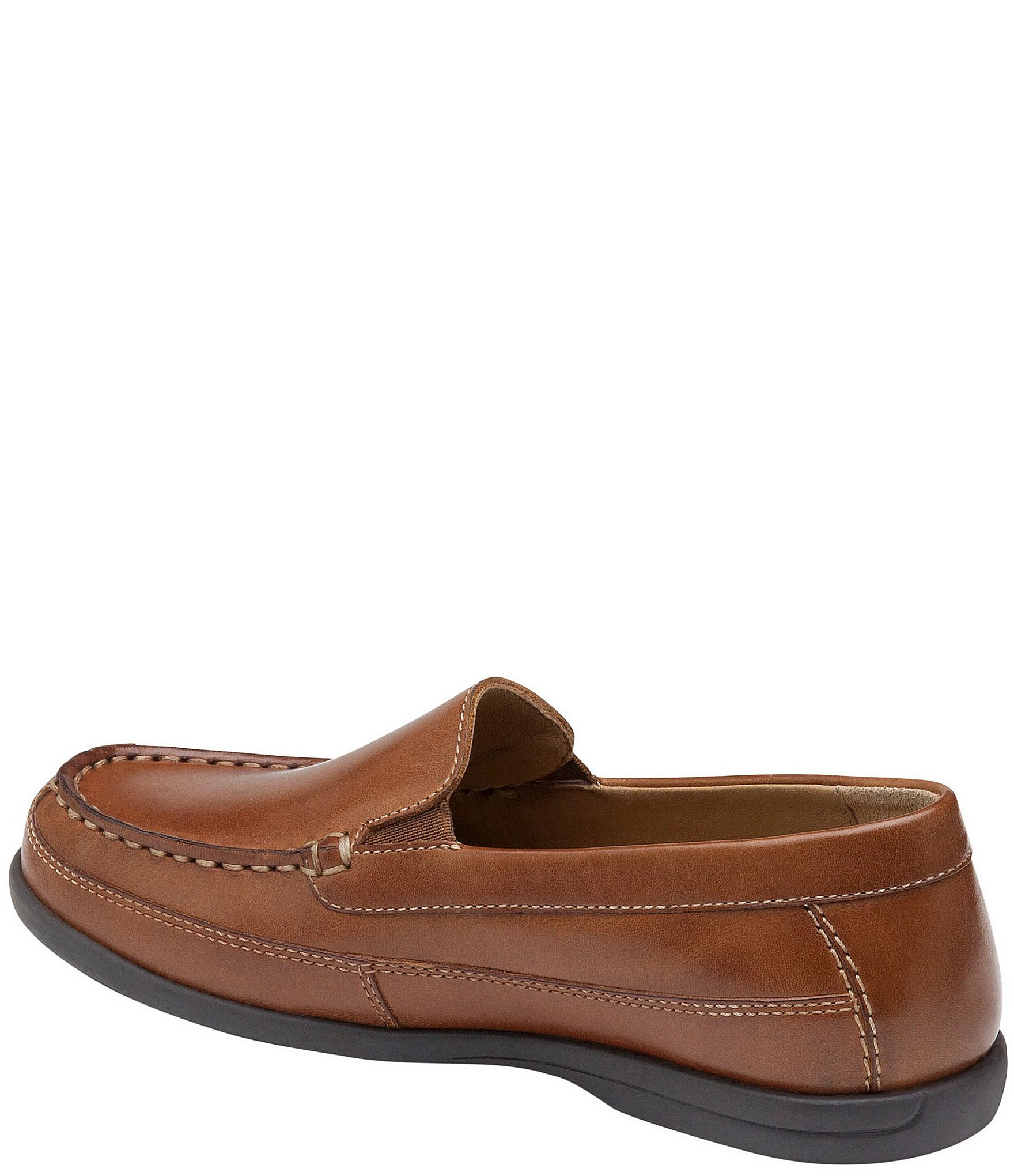 Johnston & Murphy Boys' Locklin Leather Slip On Venetian Loafers (Infant)