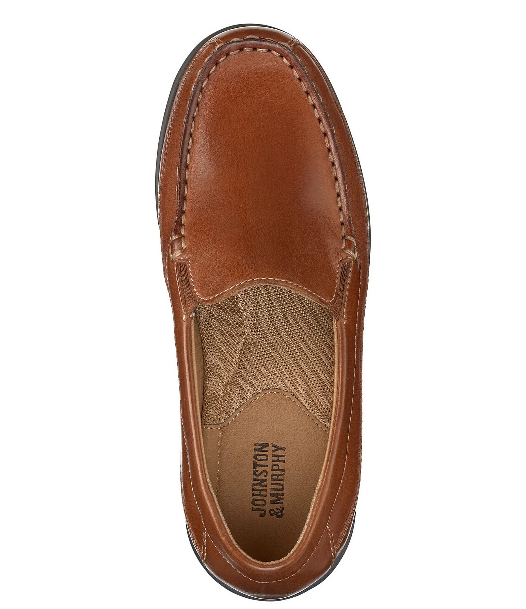 Johnston & Murphy Boys' Locklin Leather Slip On Venetian Loafers (Infant)