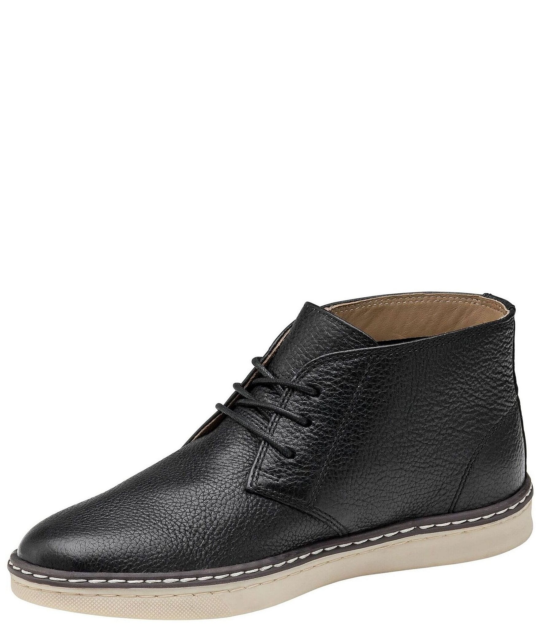 Johnston & Murphy Boys' McGuffey Leather Lace Up Chukka Boots (Youth)