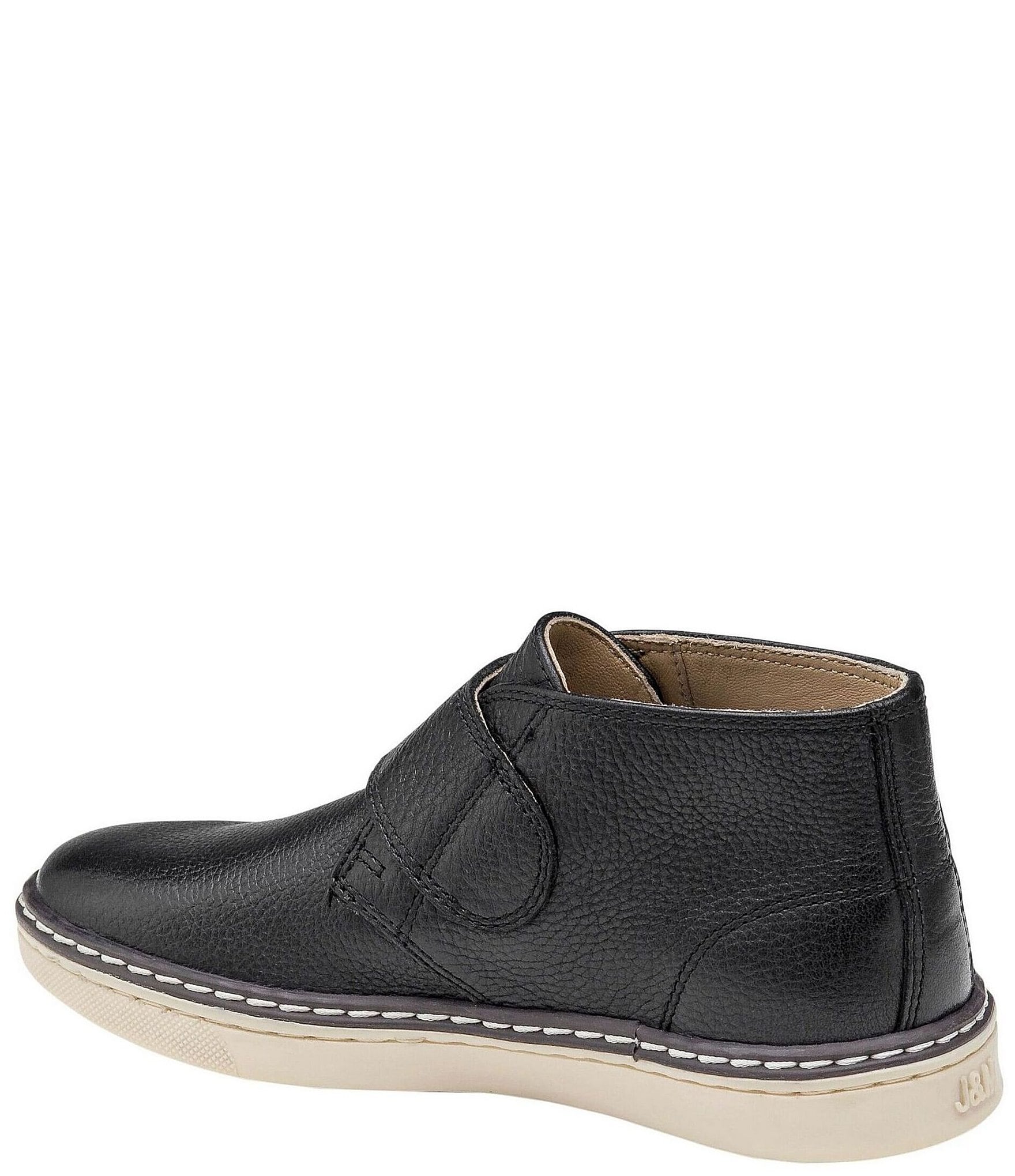 Johnston & Murphy Boys' McGuffey Leather Alternative Closure Chukka Boots (Toddler)