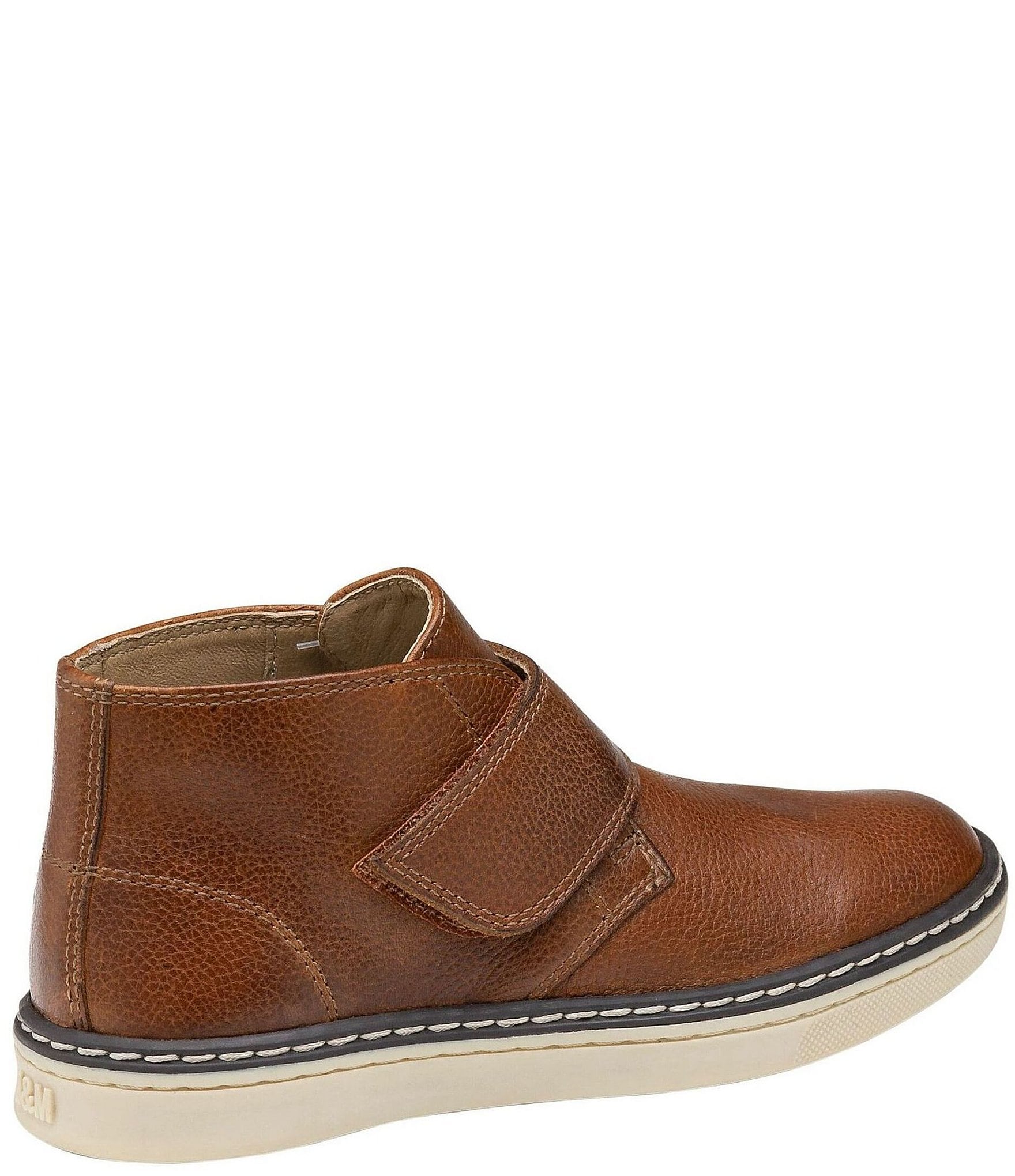 Johnston & Murphy Boys' McGuffey Leather Alternative Closure Chukka Boots (Toddler)