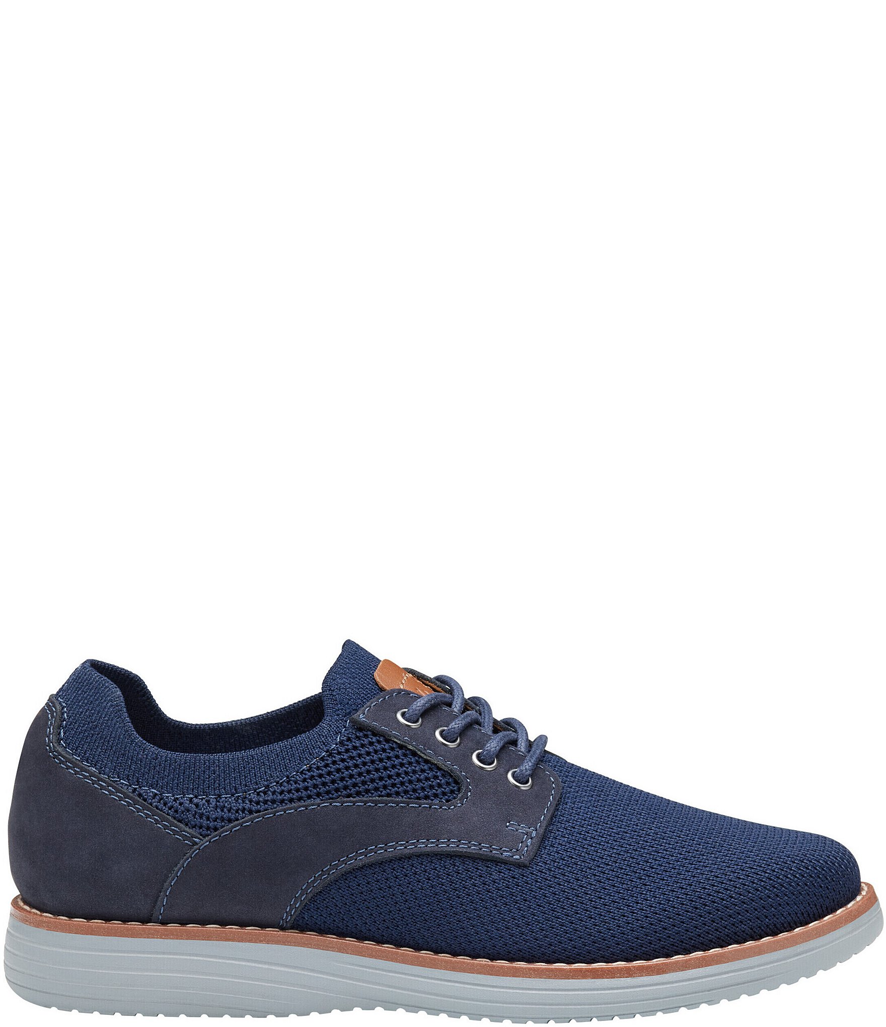 Johnston & Murphy Boys' Upton Knit Plain Toe Lace Up Oxfords (Youth)
