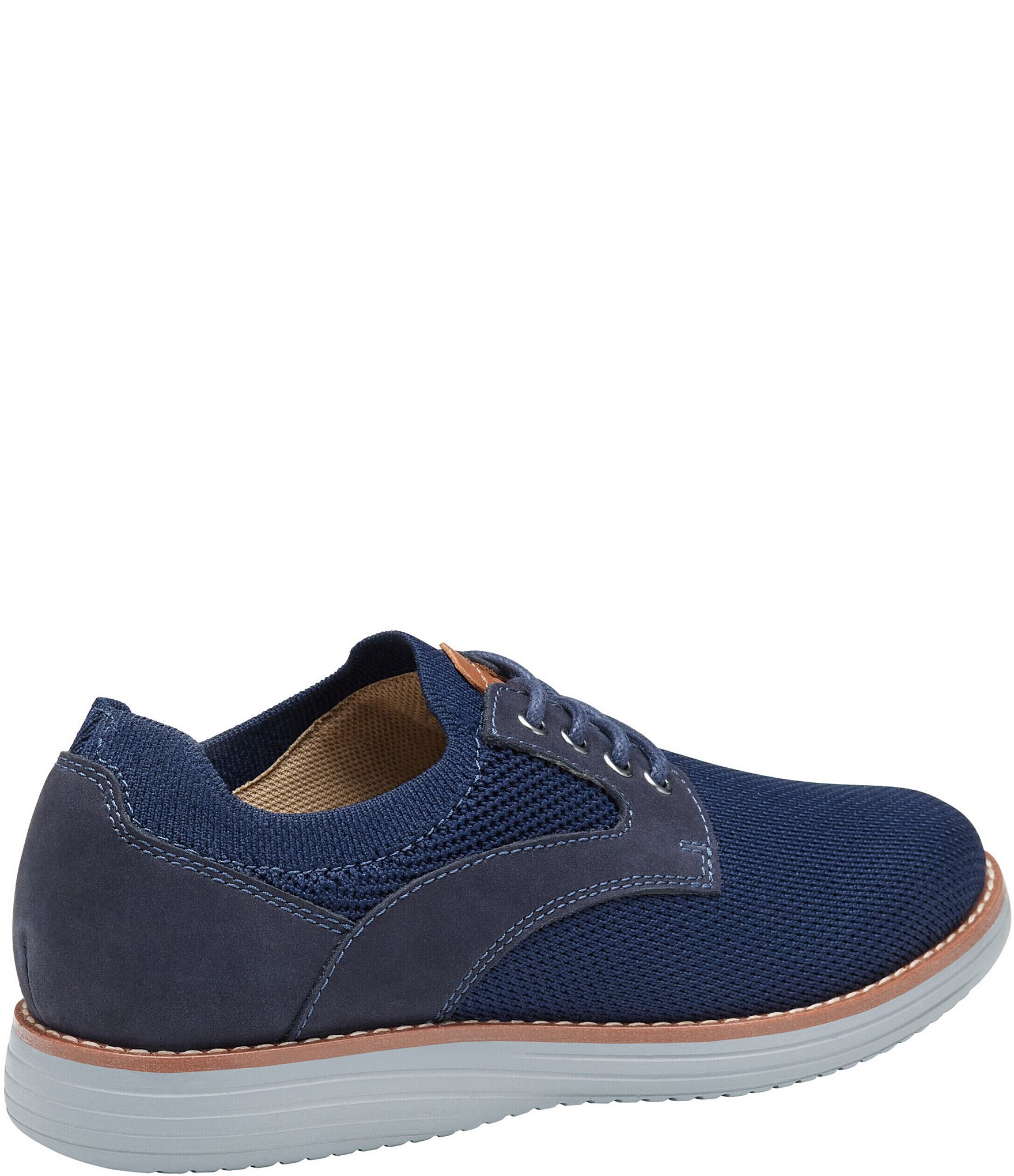 Johnston & Murphy Boys' Upton Knit Plain Toe Lace Up Oxfords (Youth)