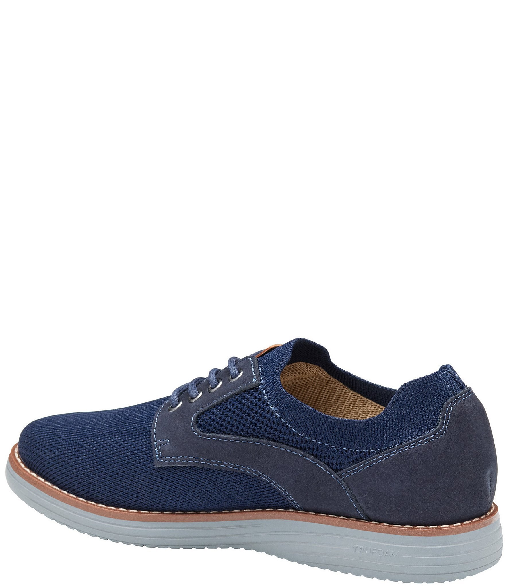 Johnston & Murphy Boys' Upton Knit Plain Toe Lace Up Oxfords (Youth)