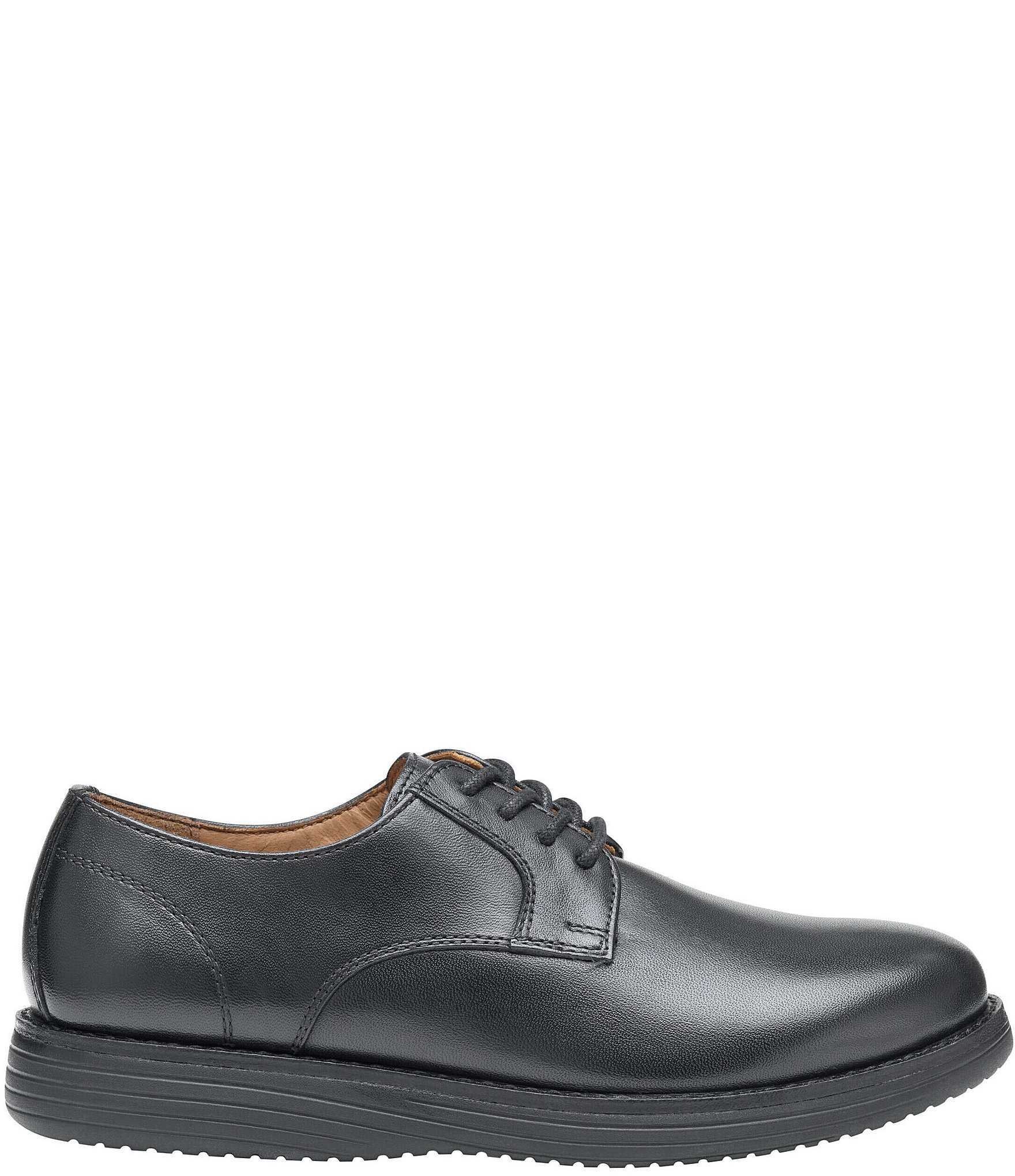 Johnston & Murphy Boys' Upton Plain Toe Leather Lace Up Oxfords (Youth)
