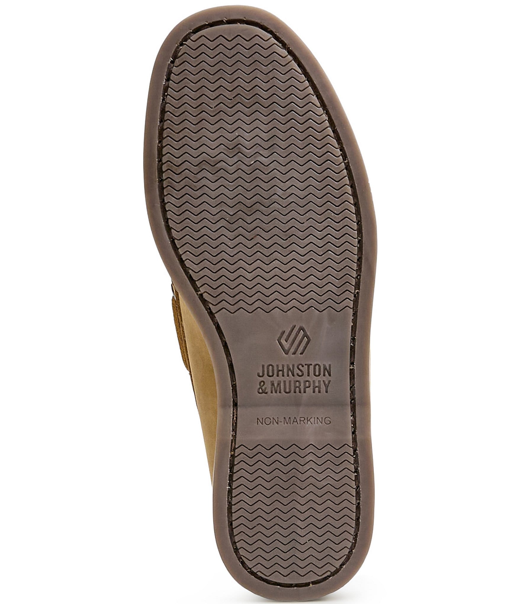 Johnston & Murphy Boys' Zeke Leather Alternative Closure Boat Shoes (Infant)