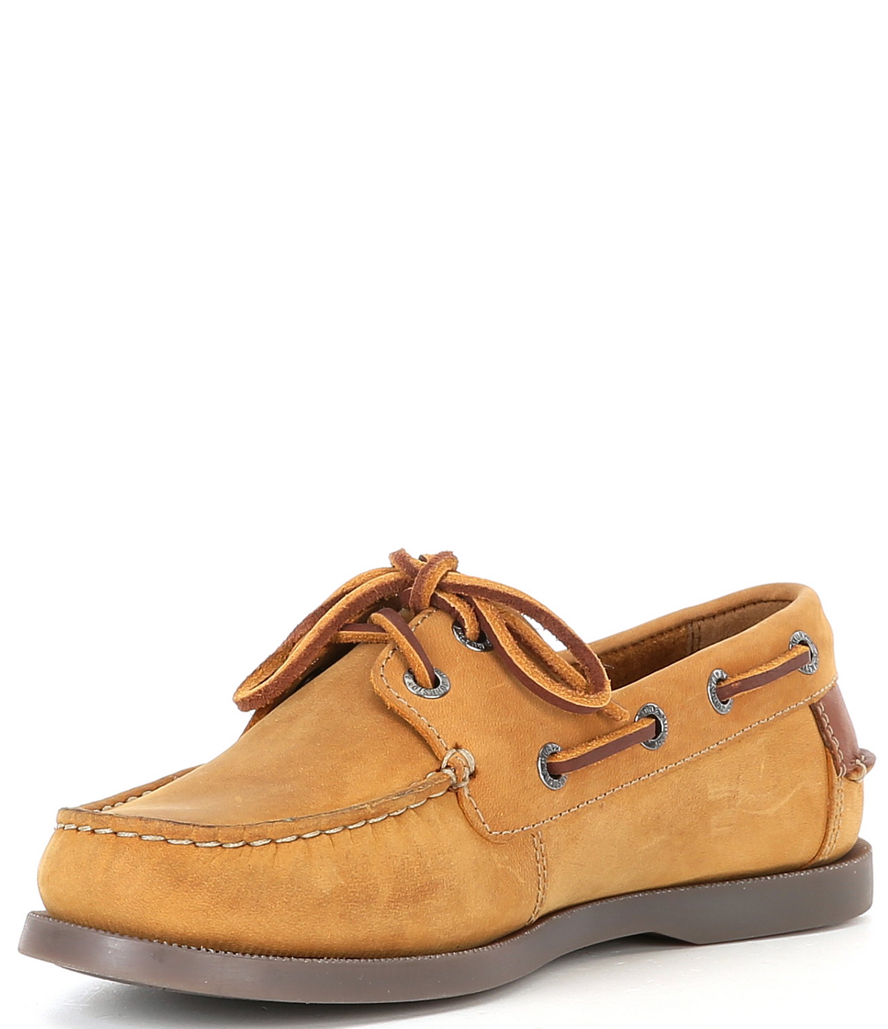 Johnston & Murphy Boys' Zeke Leather Boat Shoes (Toddler)