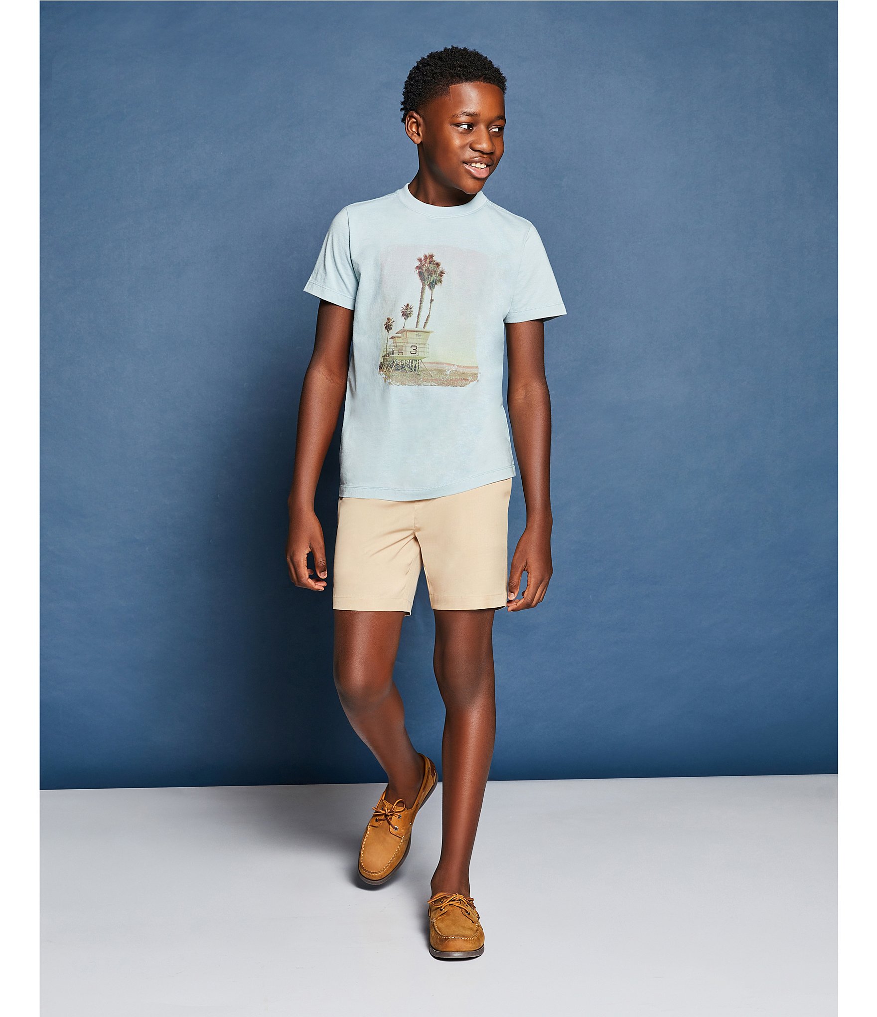 Johnston & Murphy Boys' Zeke Leather Boat Shoes (Toddler)