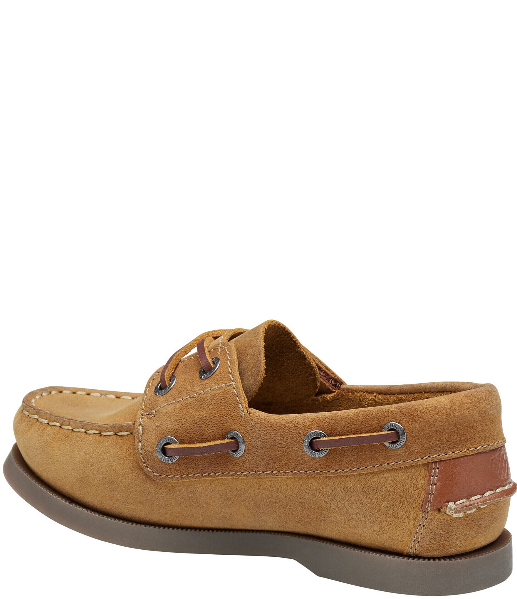 Johnston & Murphy Boys' Zeke Leather Alternative Closure Boat Shoes (Toddler)
