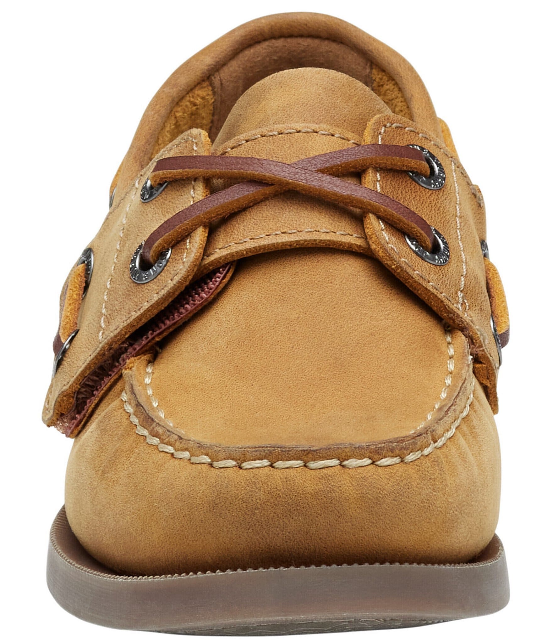 Johnston & Murphy Boys' Zeke Leather Alternative Closure Boat Shoes (Toddler)