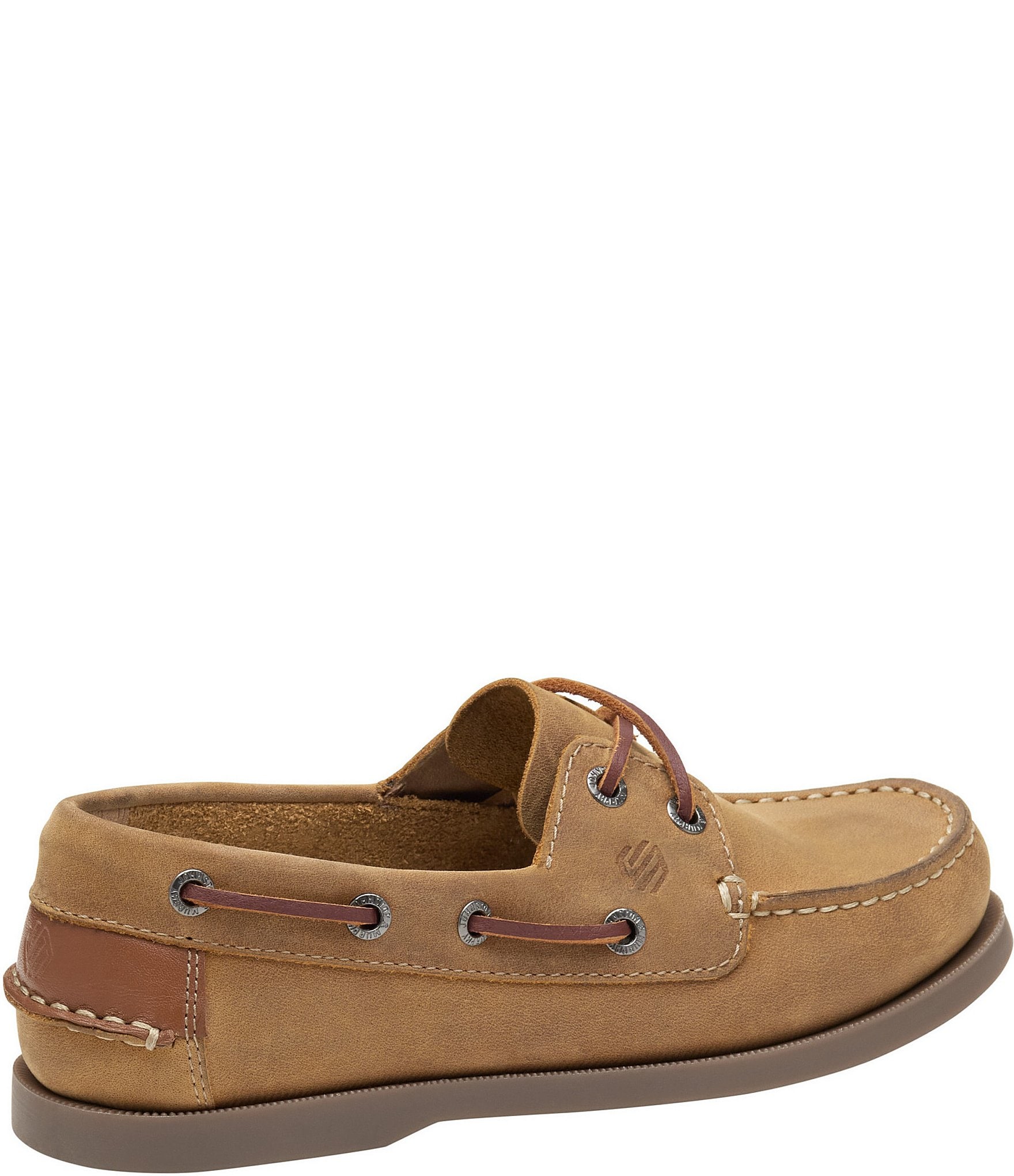 Johnston & Murphy Boys' Zeke Leather Boat Shoes (Youth)
