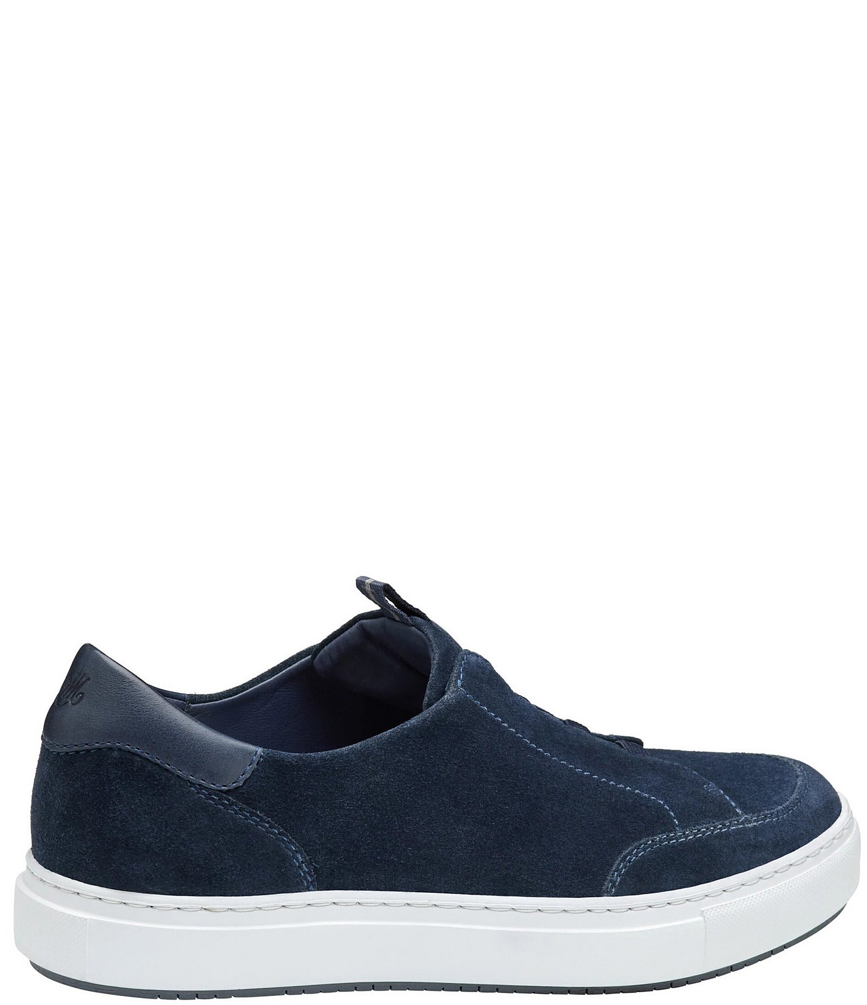 Johnston & Murphy Collection Men's Anson Water-Resistant Suede Stretch Lace-to-Toe Sneakers