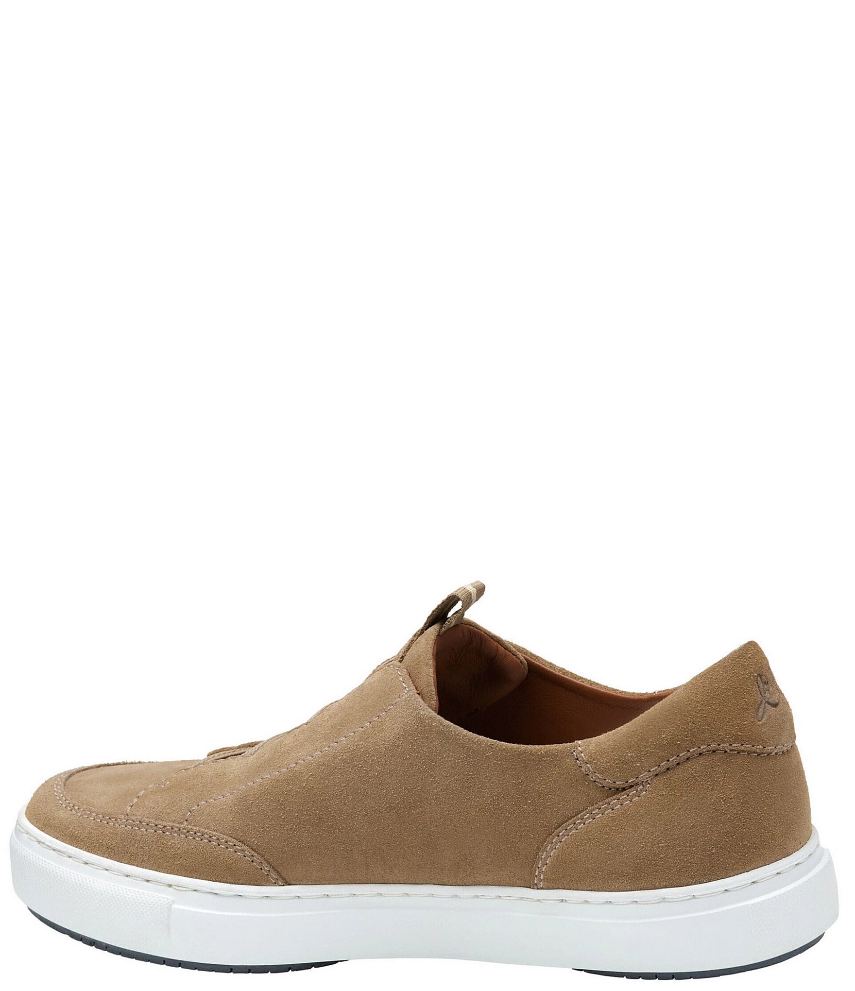Johnston & Murphy Collection Men's Anson Water-Resistant Suede Stretch Lace-to-Toe Sneakers