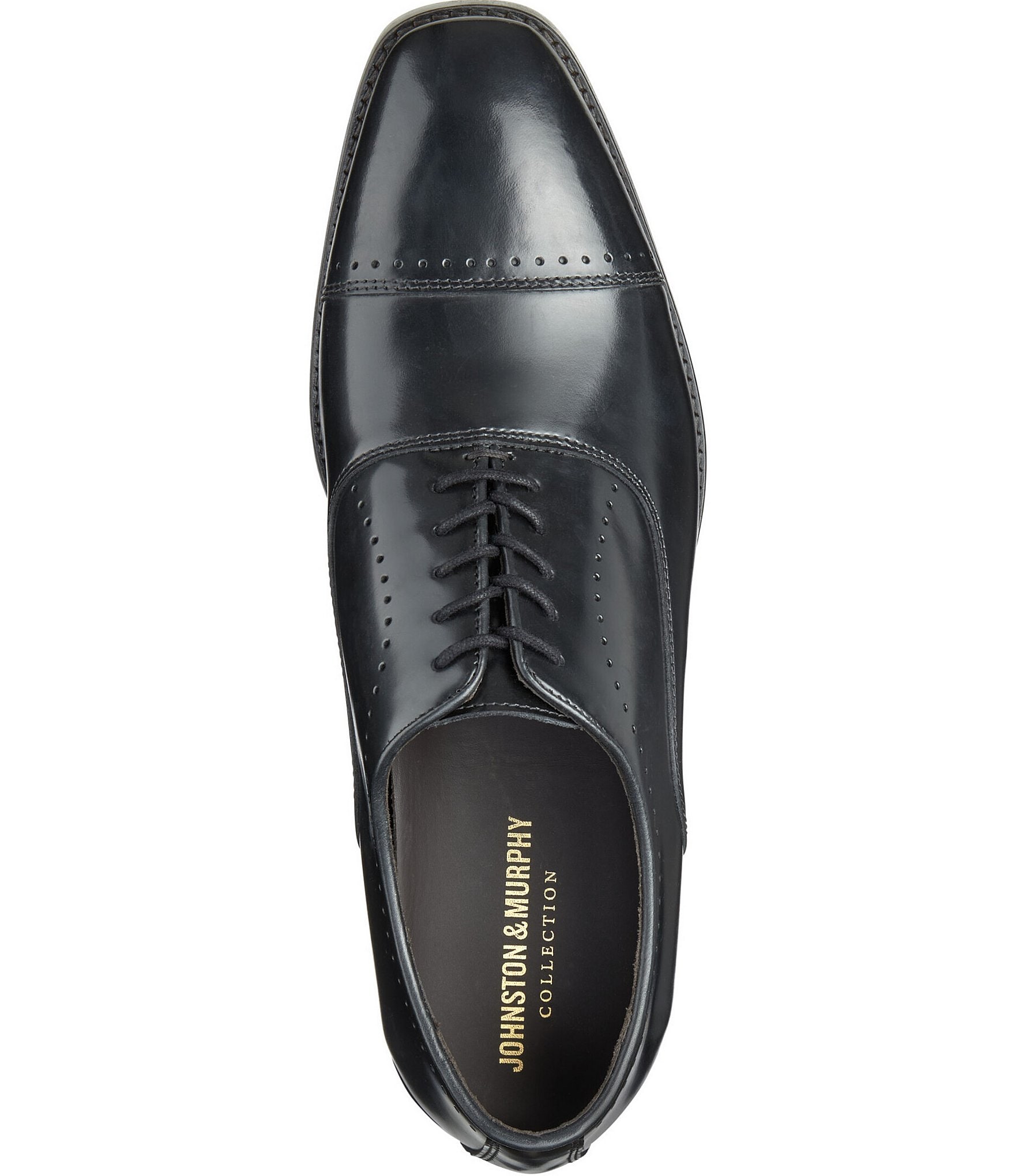 Johnston & Murphy Collection Men's Arrister Leather Cap Toe Oxfords
