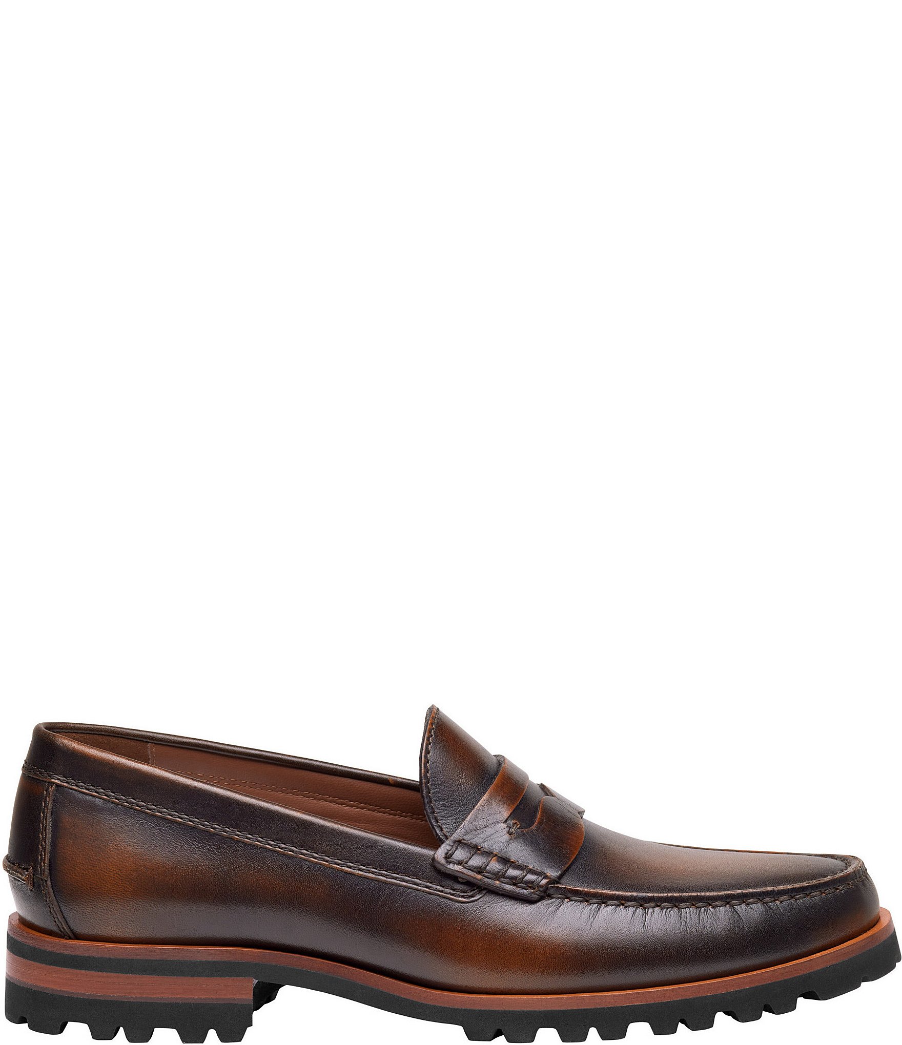Johnston & Murphy Collection Mens Baldwin Lug Penny Loafers