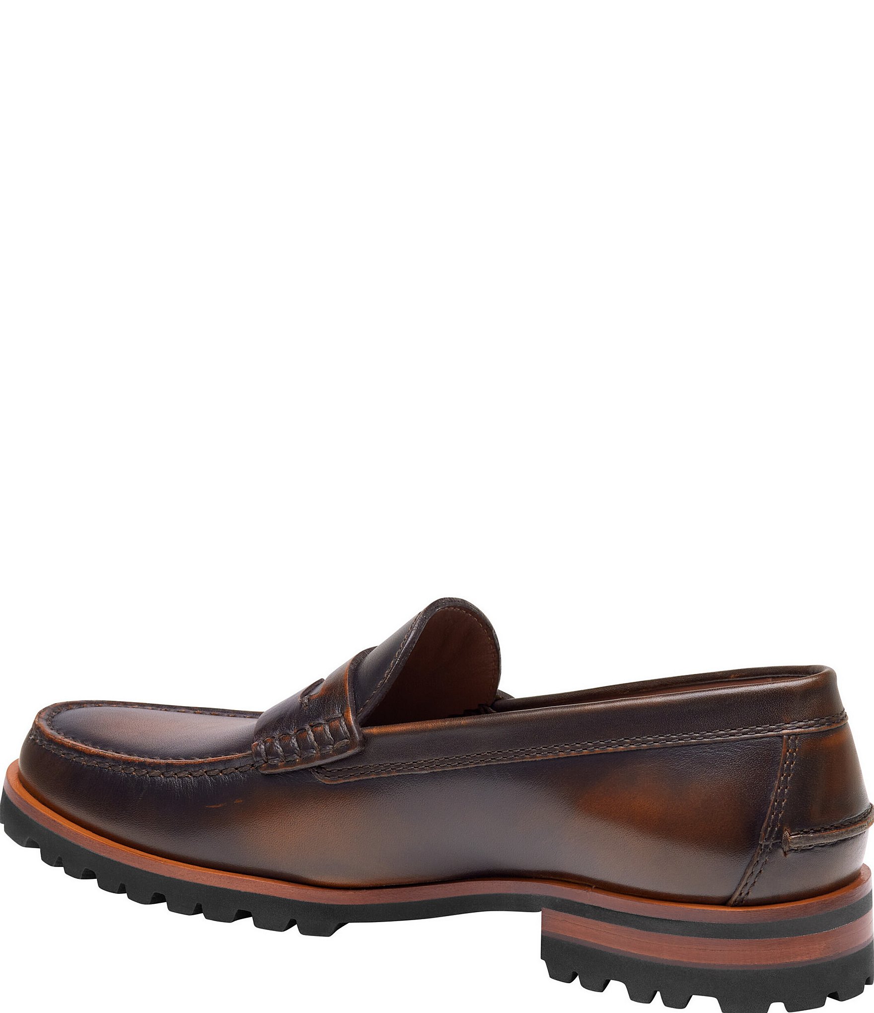 Johnston & Murphy Collection Mens Baldwin Lug Penny Loafers