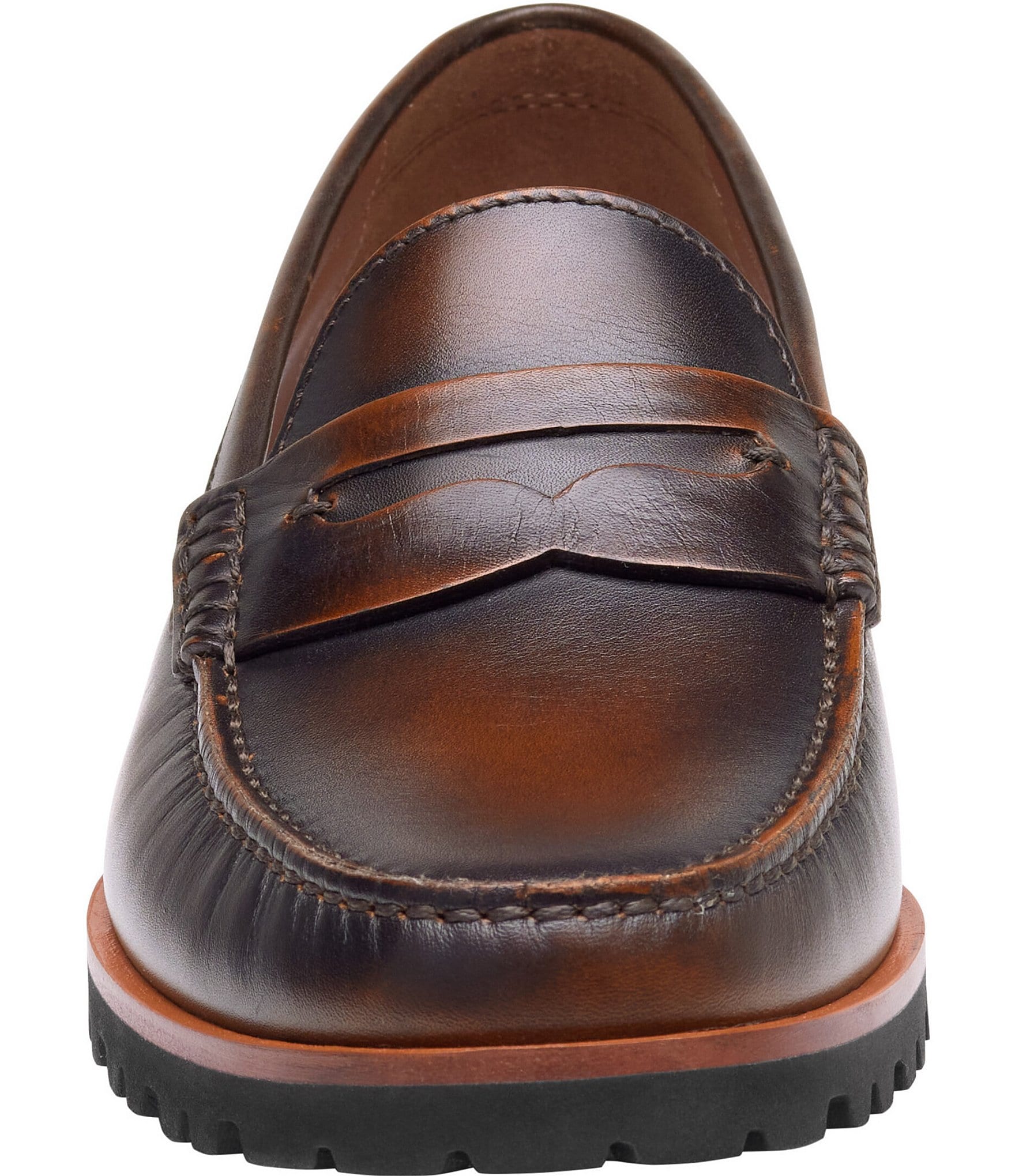 Johnston & Murphy Collection Mens Baldwin Lug Penny Loafers