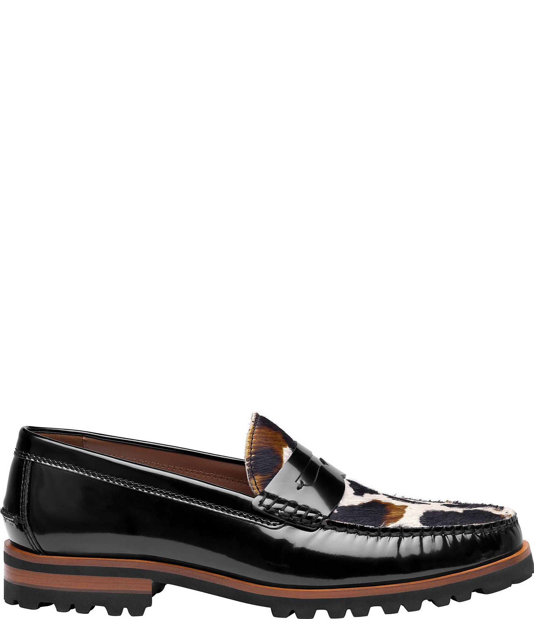 Johnston & Murphy Collection Mens Baldwin Lug Penny Loafers