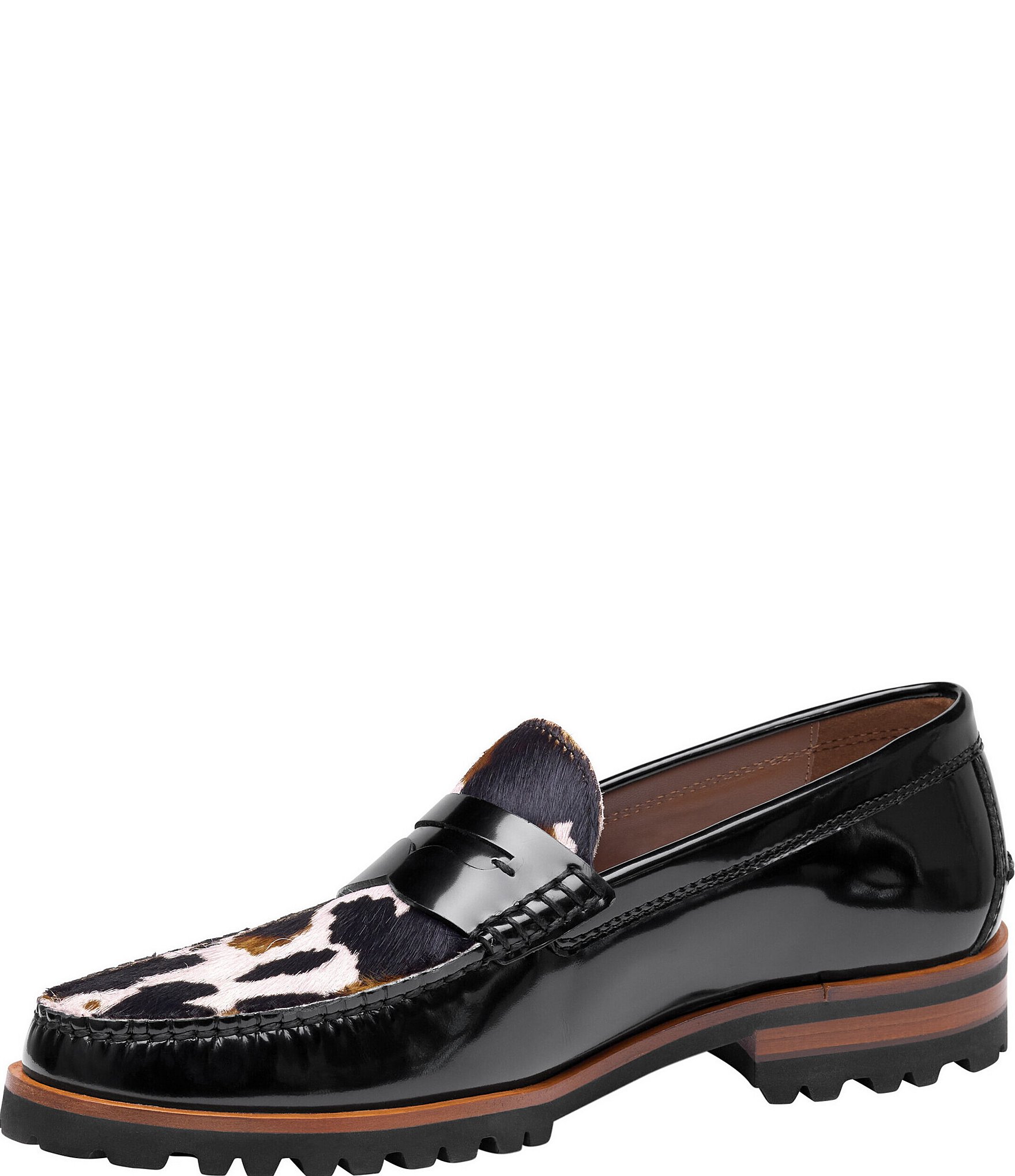 Johnston & Murphy Collection Mens Baldwin Lug Penny Loafers