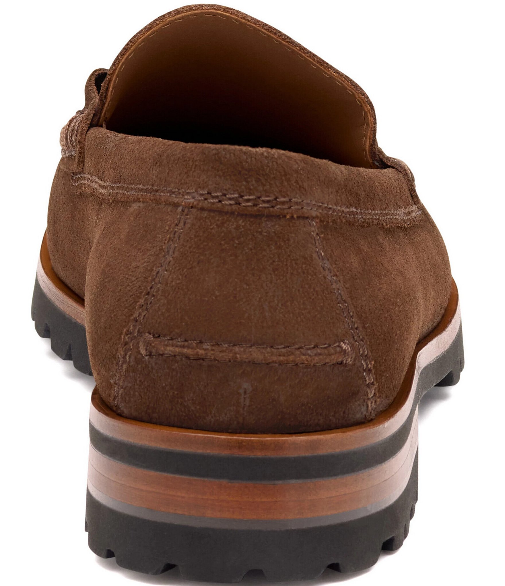 Johnston & Murphy Collection Men's Baldwin Suede Lug Bit Buckle Loafers