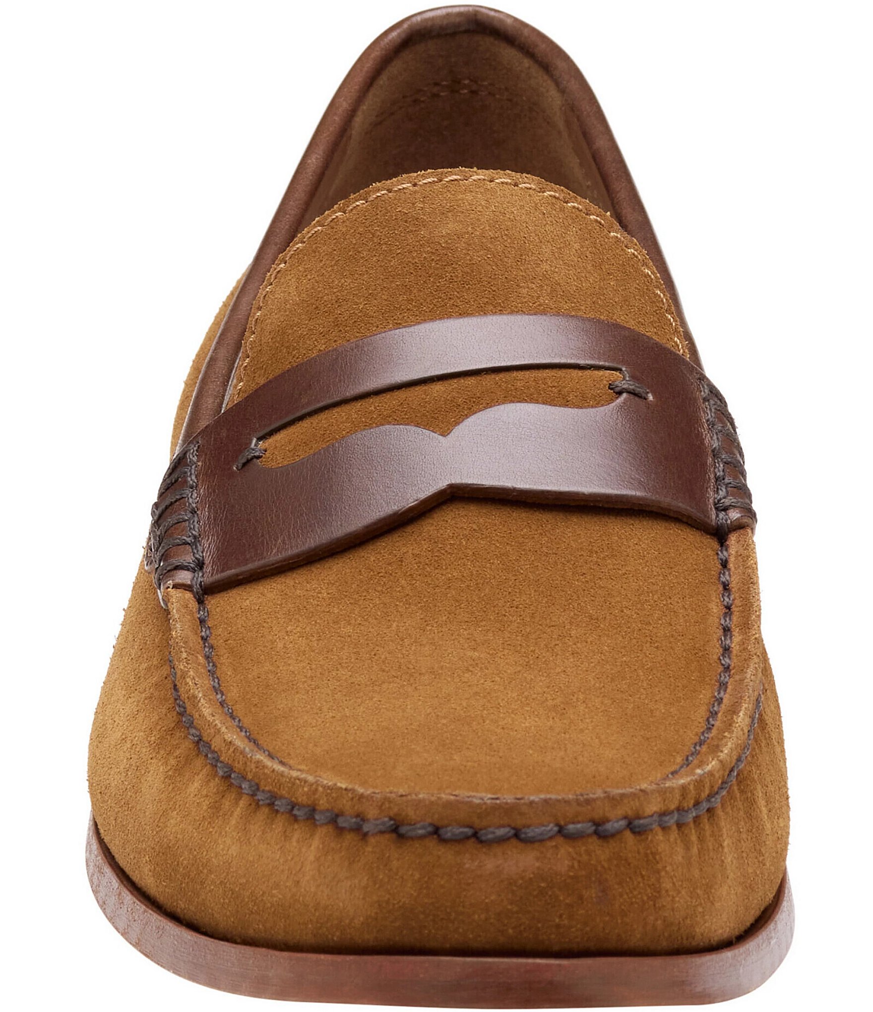 Johnston & Murphy Collection Mens Baldwin Suede Penny Loafers