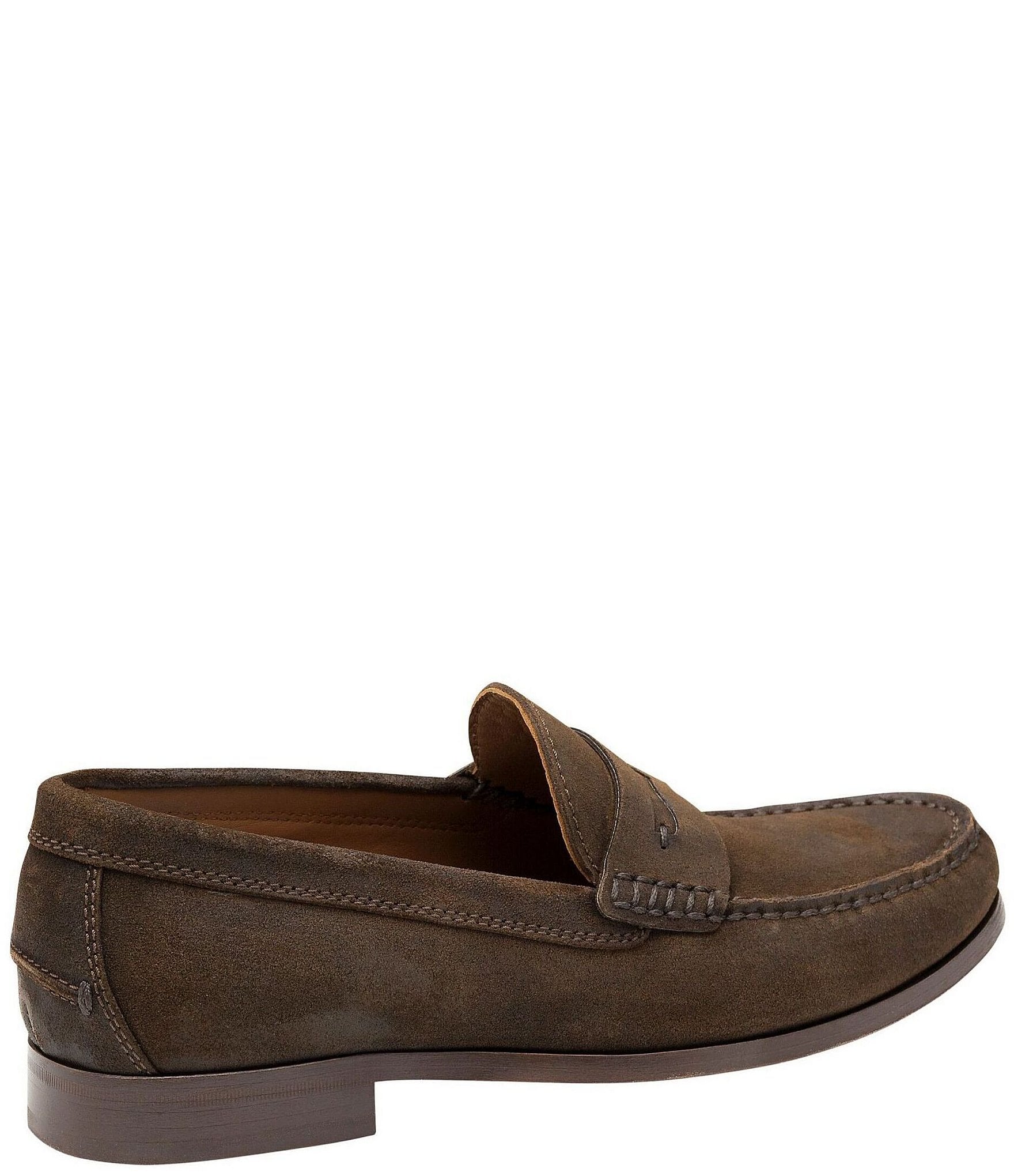 Johnston & Murphy Collection Men's Baldwin Suede Penny Loafers