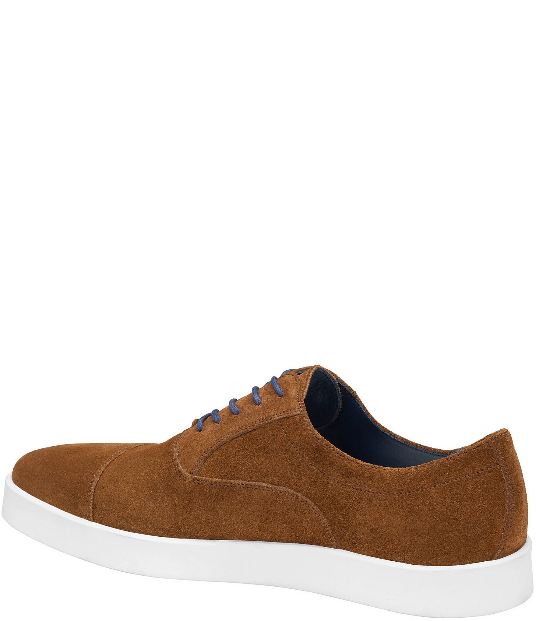 Johnston & Murphy Collection Men's Bolivar Suede Cap Toe Oxford Sneakers