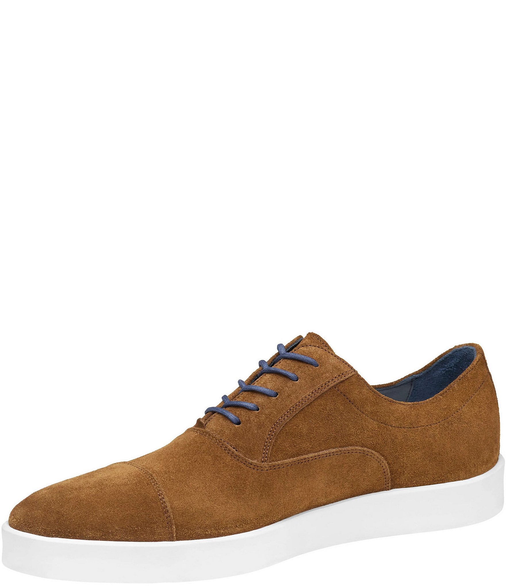 Johnston & Murphy Collection Men's Bolivar Suede Cap Toe Oxford Sneakers