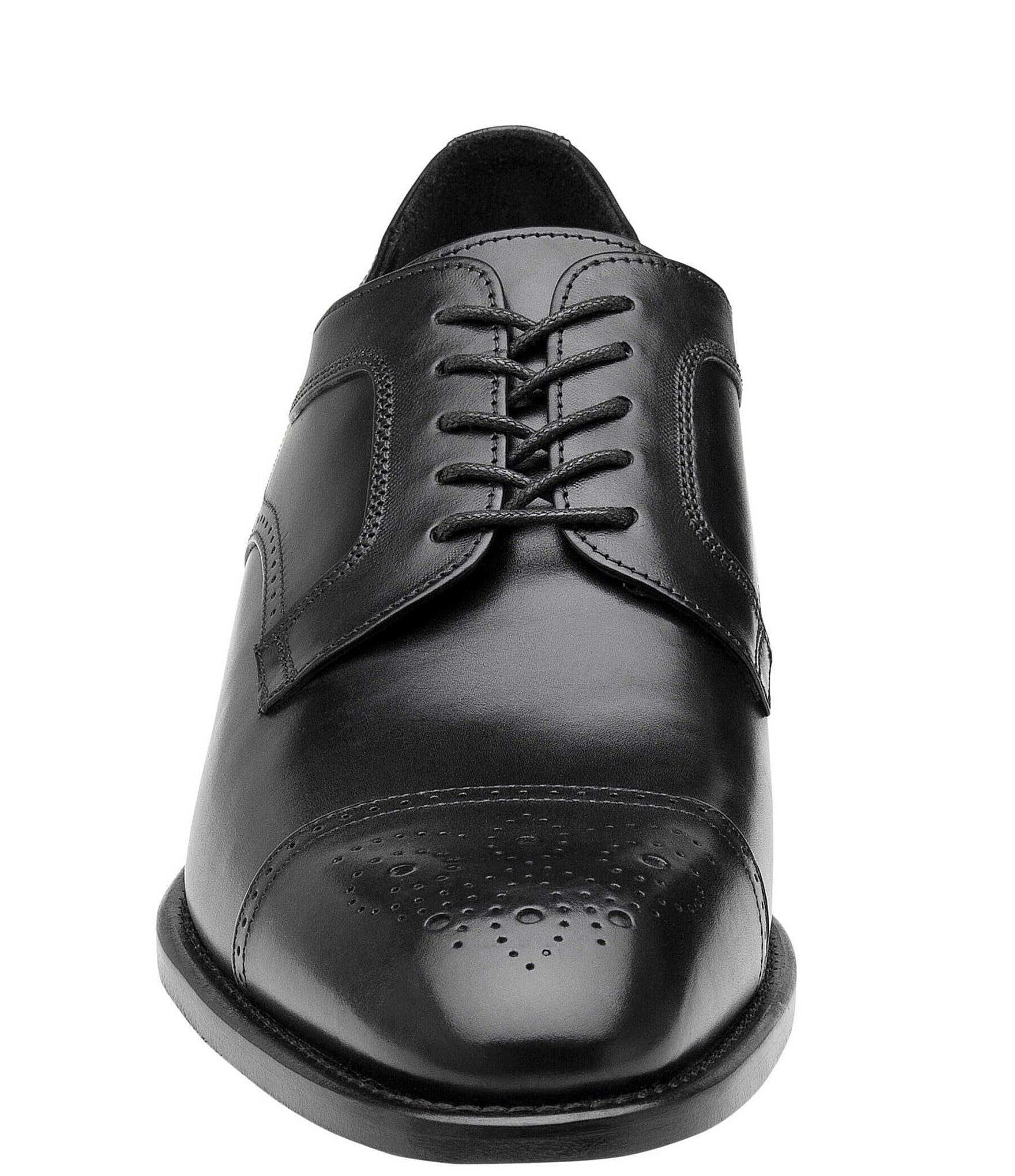 Johnston & Murphy Collection Men's Ellsworth Brogue Cap Toe Leather Oxfords