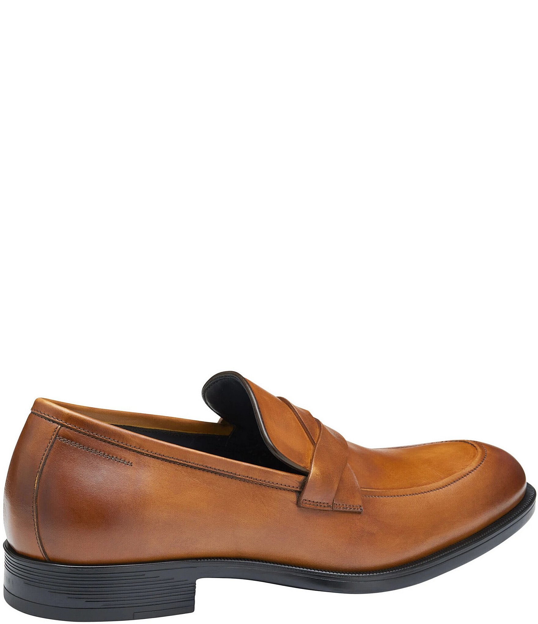 Johnston & Murphy Collection Men's Flynch Leather Braided Strap Loafers