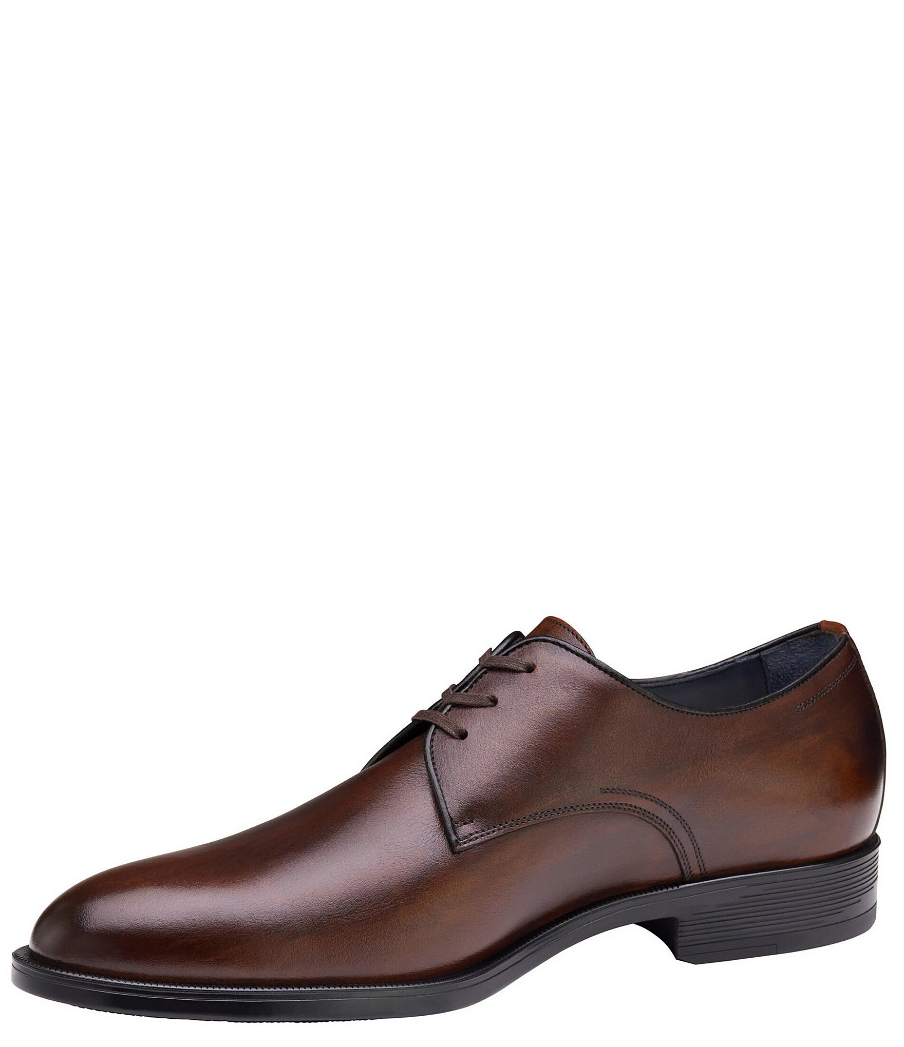 Johnston & Murphy Collection Men's Flynch Plain Toe Calfskin Oxfords