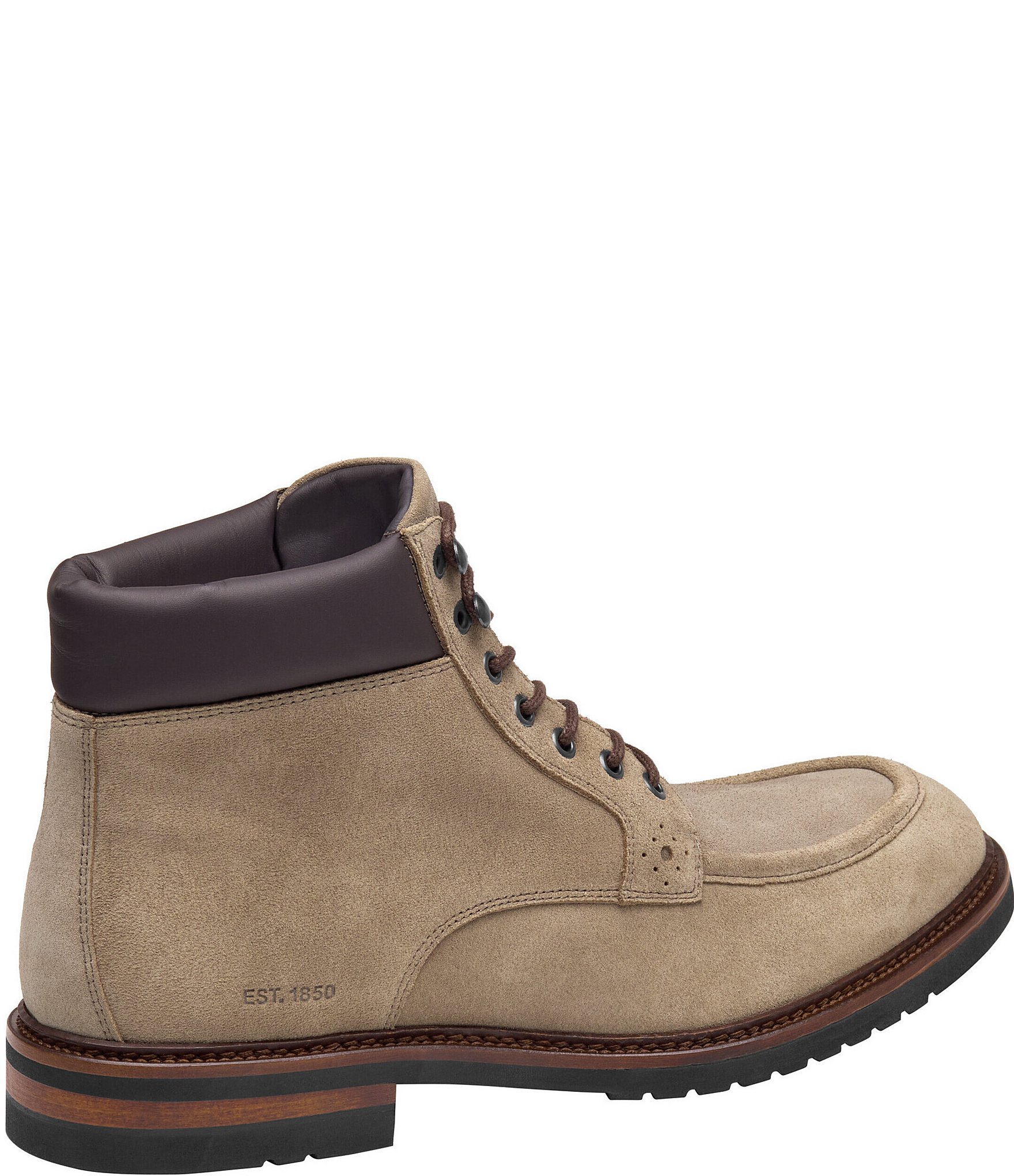 Johnston & Murphy Collection Men's Hartford Moc Toe Lace-Up Boots