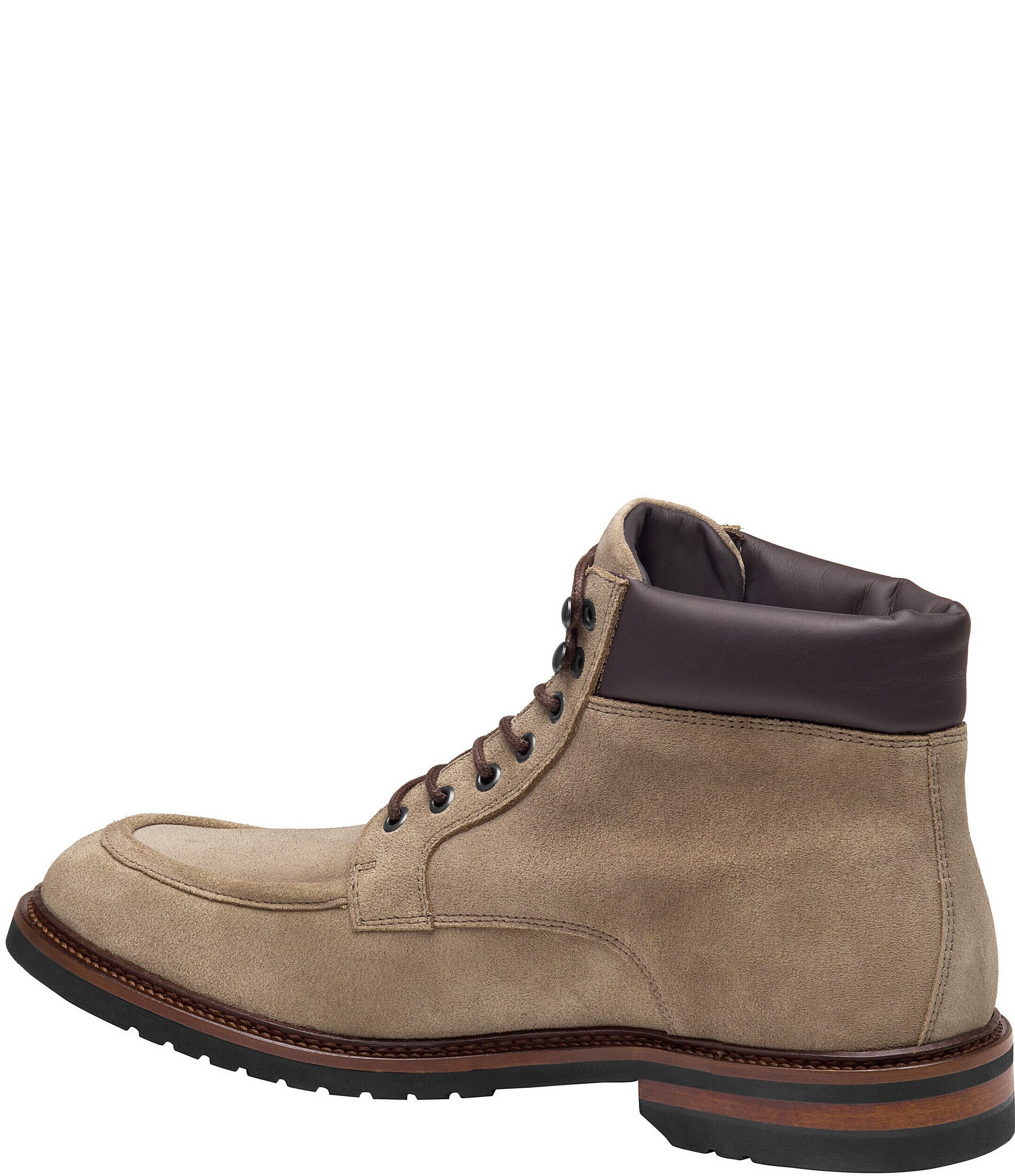 Johnston & Murphy Collection Men's Hartford Moc Toe Lace-Up Boots