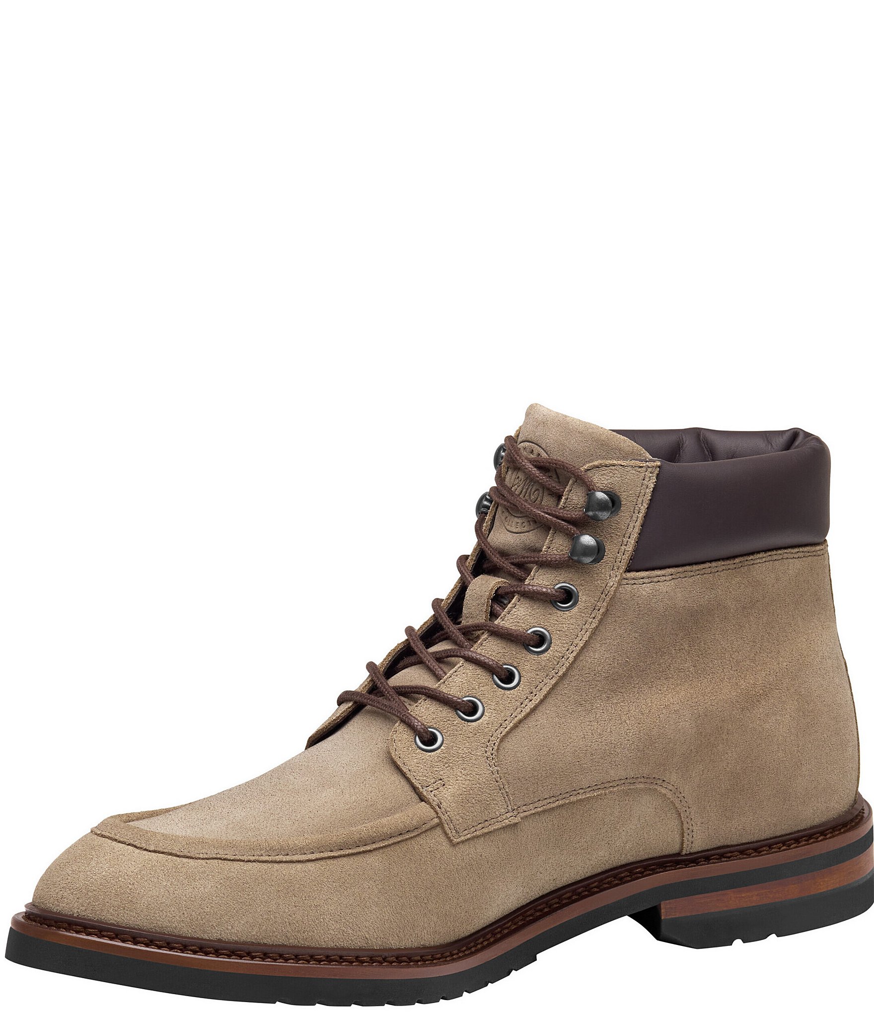 Johnston & Murphy Collection Men's Hartford Moc Toe Lace-Up Boots